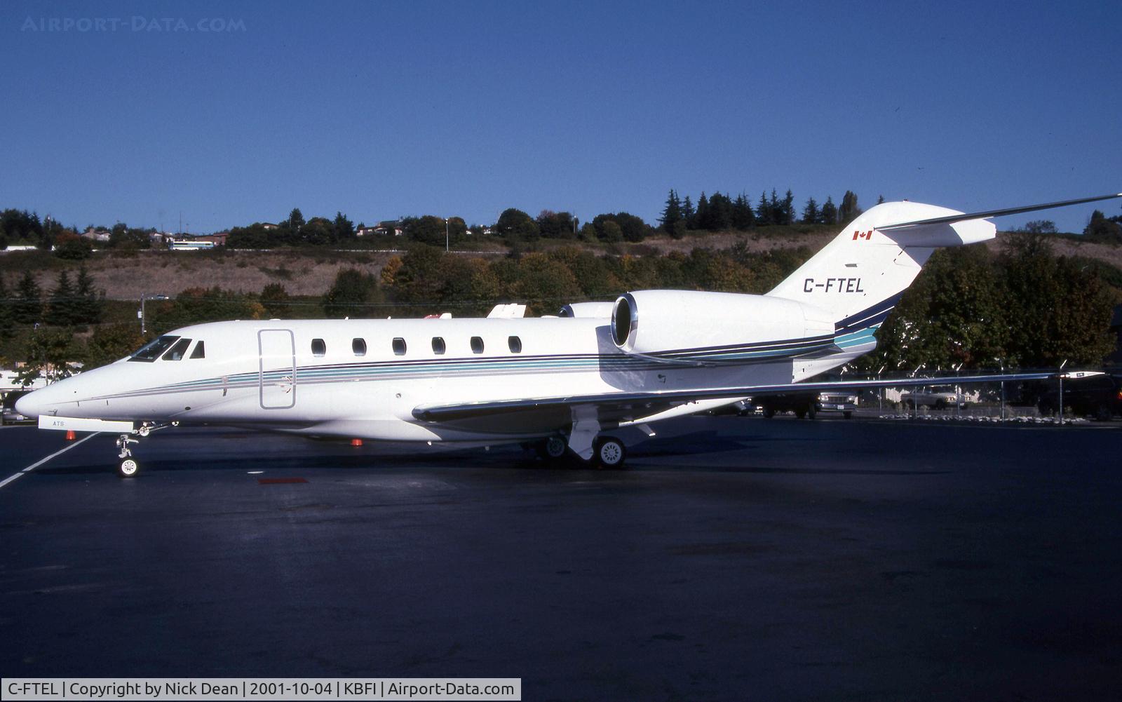 C-FTEL, 1999 Cessna 750 Citation X Citation X C/N 750-0097, KBFI