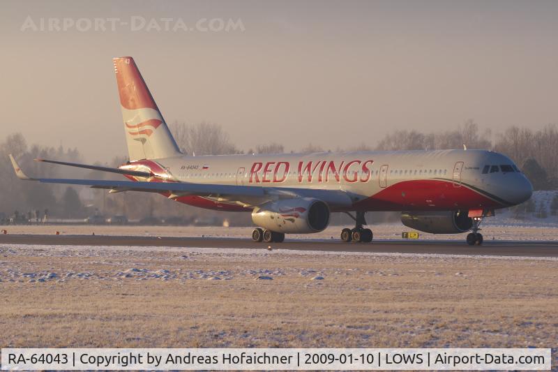 RA-64043, 2008 Tupolev Tu-204-100S C/N 64043, Red Wings