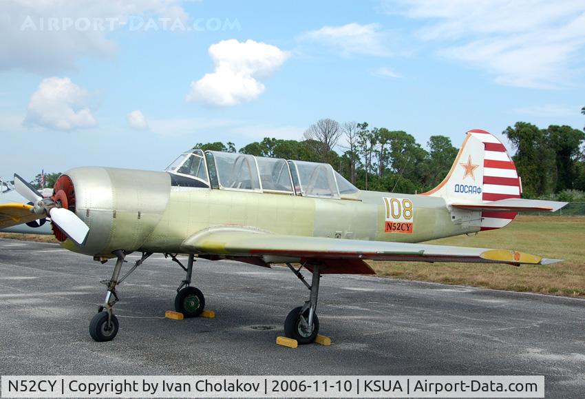 N52CY, 1988 Yakovlev Yak-52 C/N 889006, Needs some paint does not really look like it was made in 1988