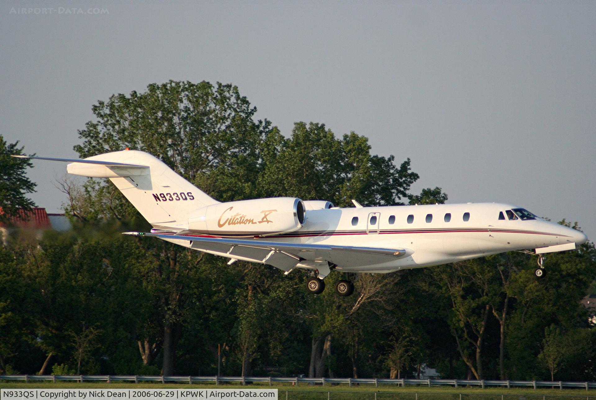 N933QS, 2000 Cessna 750 Citation X Citation X C/N 750-0133, KPWK