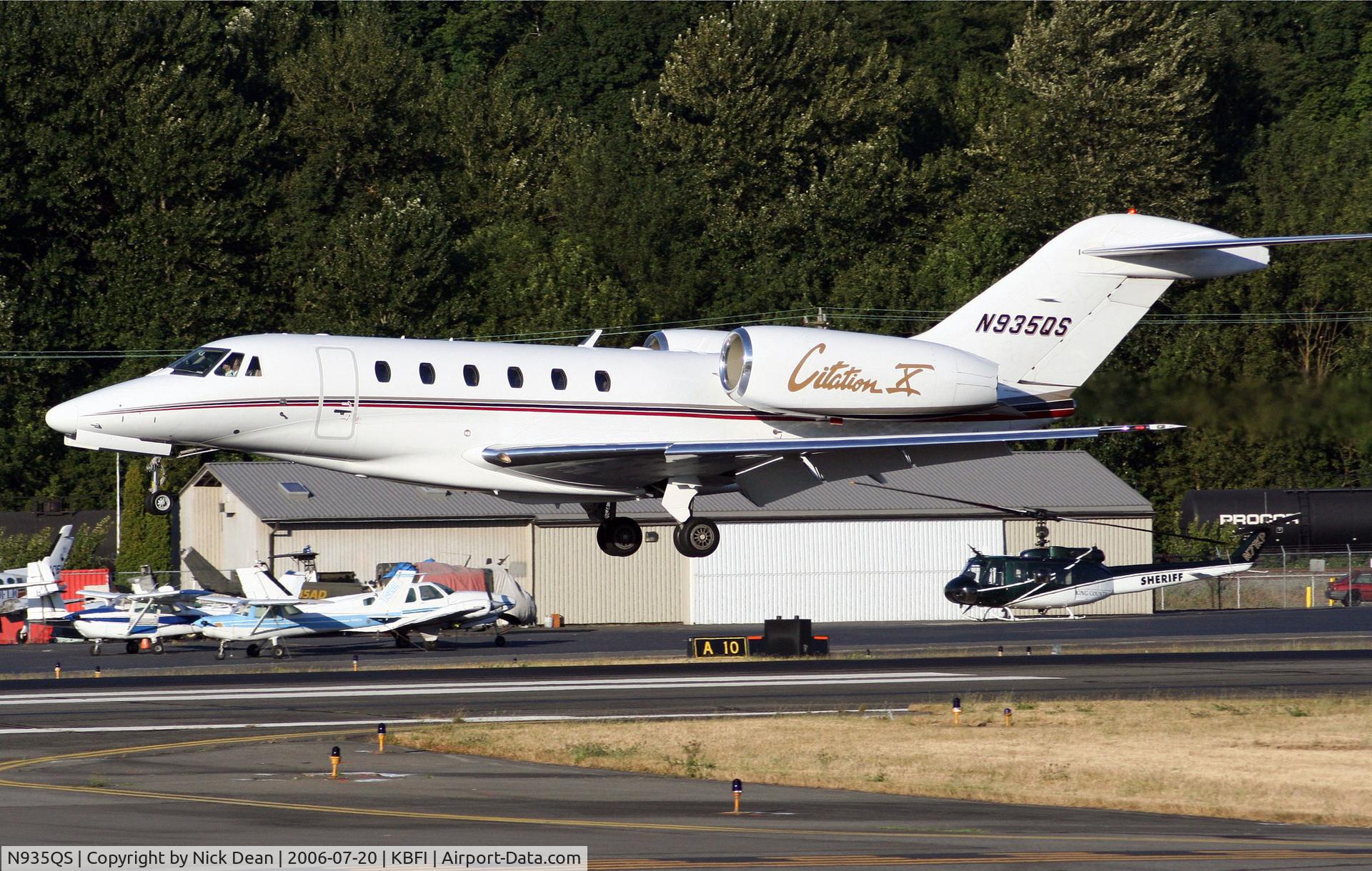 N935QS, 2000 Cessna 750 Citation X C/N 750-0135, KBFI