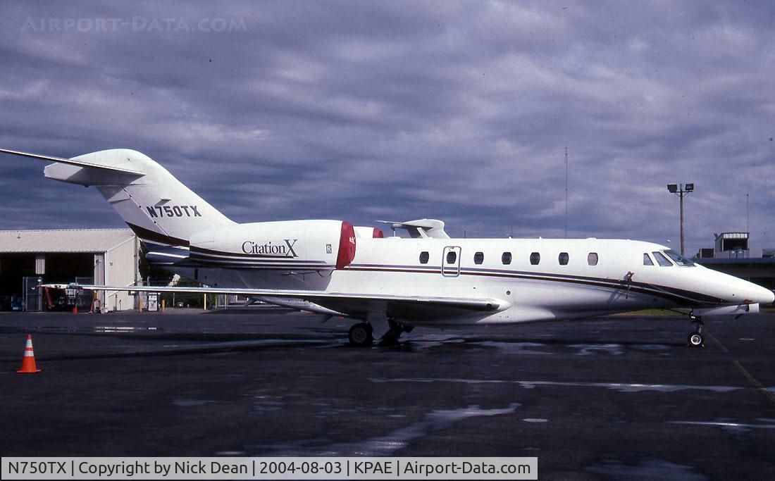 N750TX, 2001 Cessna 750 Citation X Citation X C/N 750-0150, KPAE