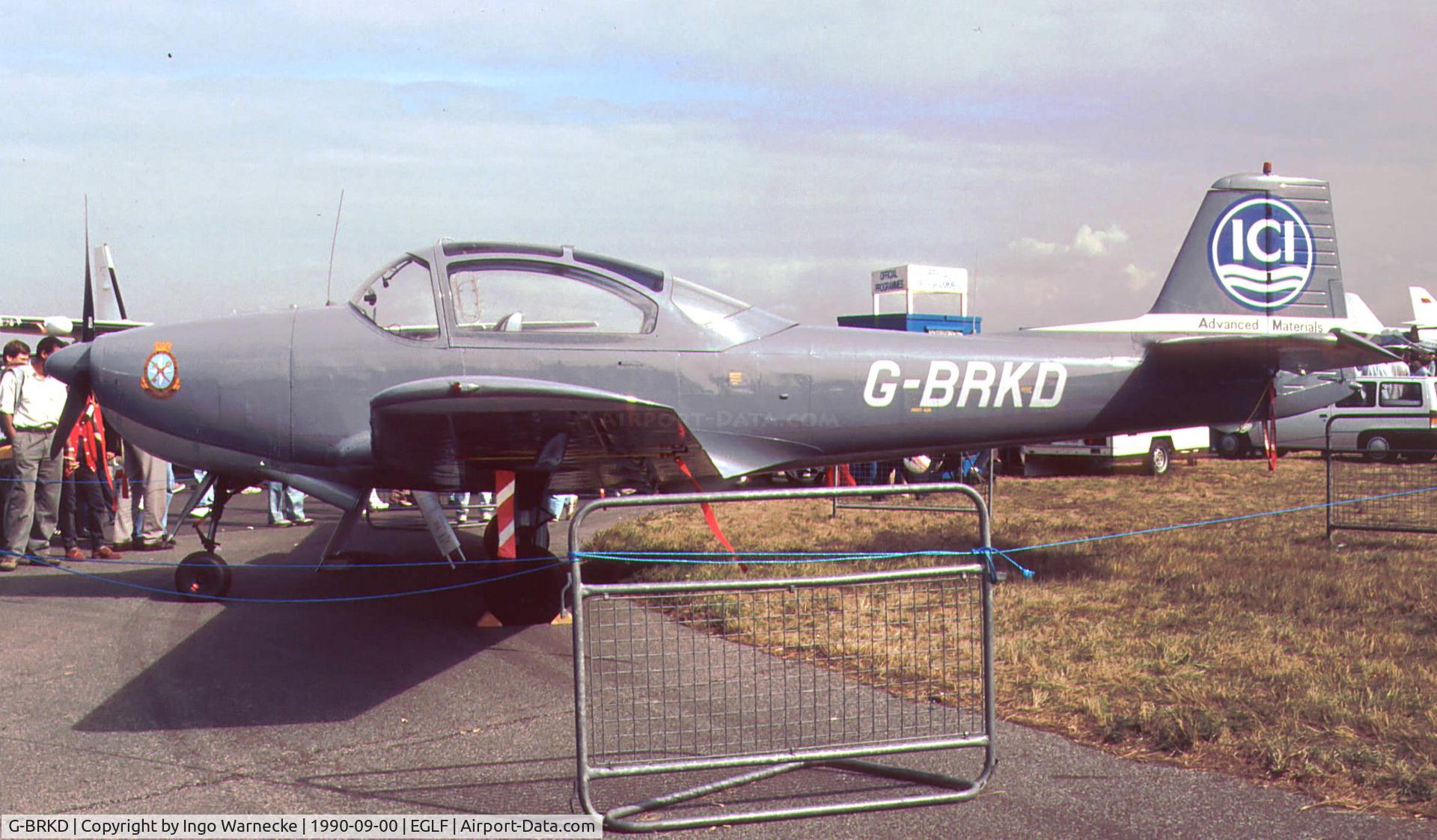 G-BRKD, 1989 Focke-Wulf FWP-149D C/N 306, Piaggio (VFW/Fokker (Focke-Wulf)) P.149D at Farnborough International 1990