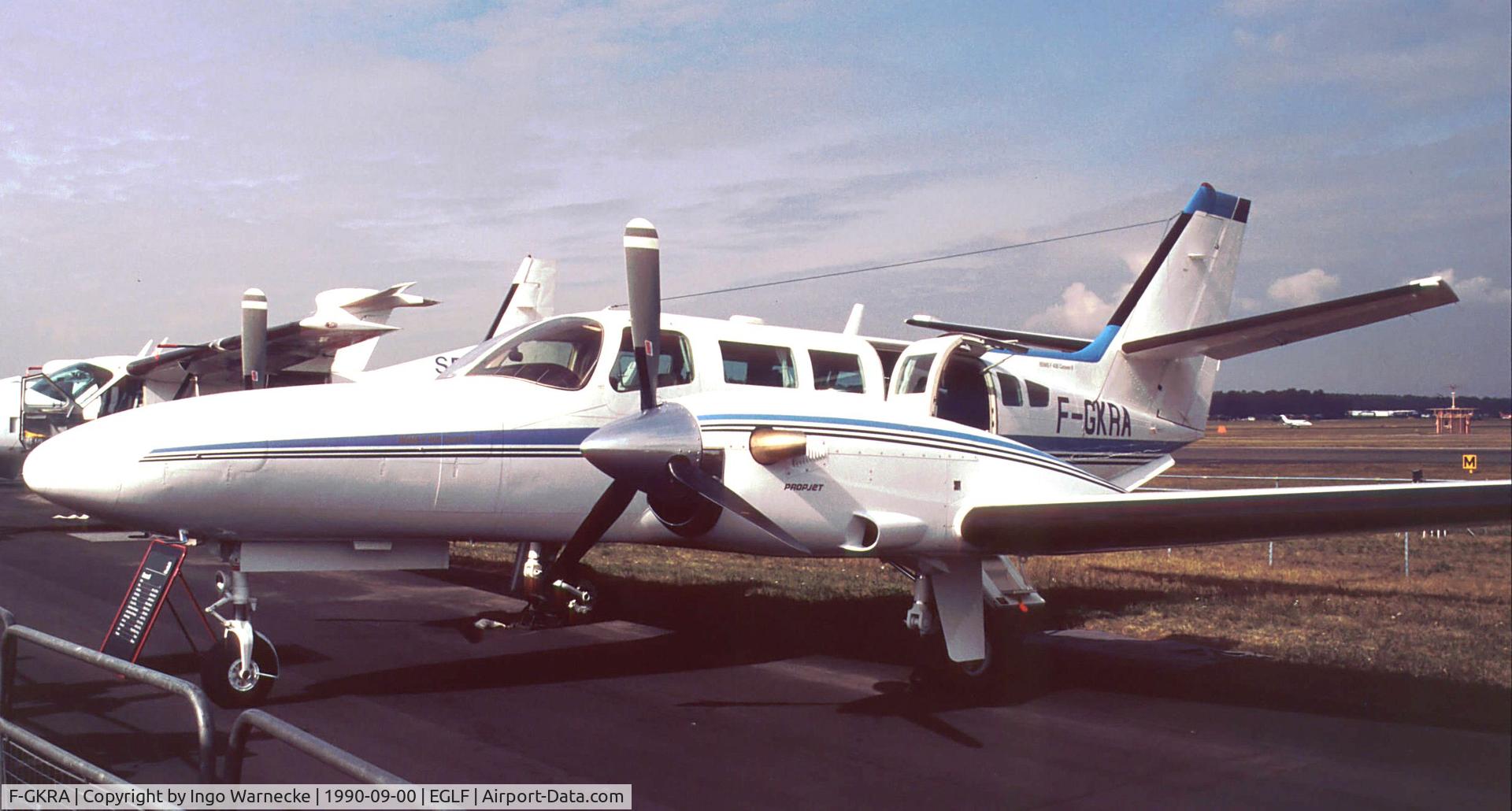 F-GKRA, 1990 Reims F406 Vigilant C/N F406-0042, Reims / Cessna F406 at Farnborough International 1990