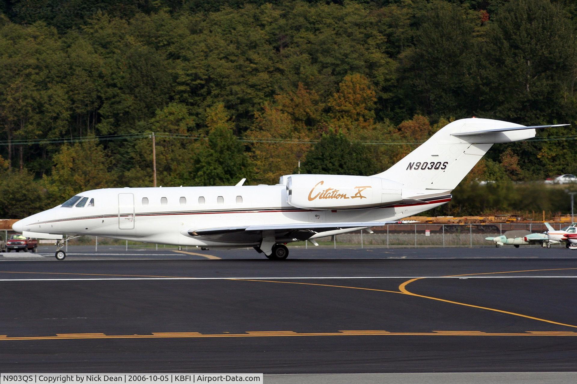 N903QS, 2001 Cessna 750 Citation X C/N 750-0162, KBFI