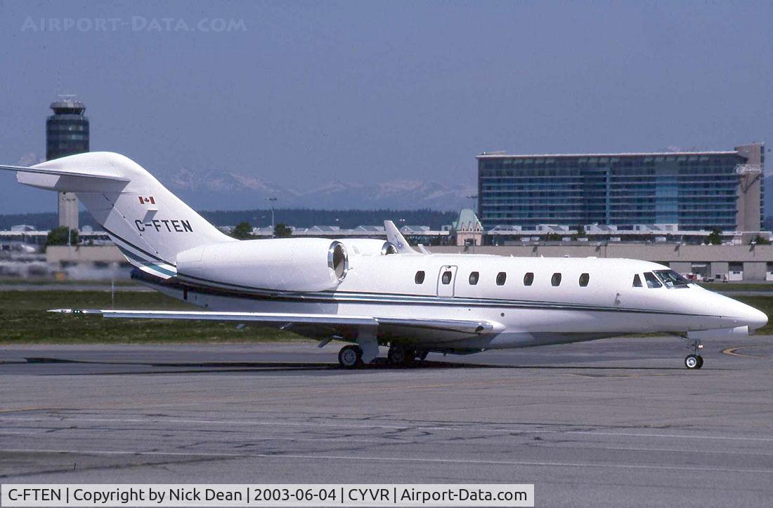 C-FTEN, 2002 Cessna 750 Citation X Citation X C/N 750-0188, CYVR