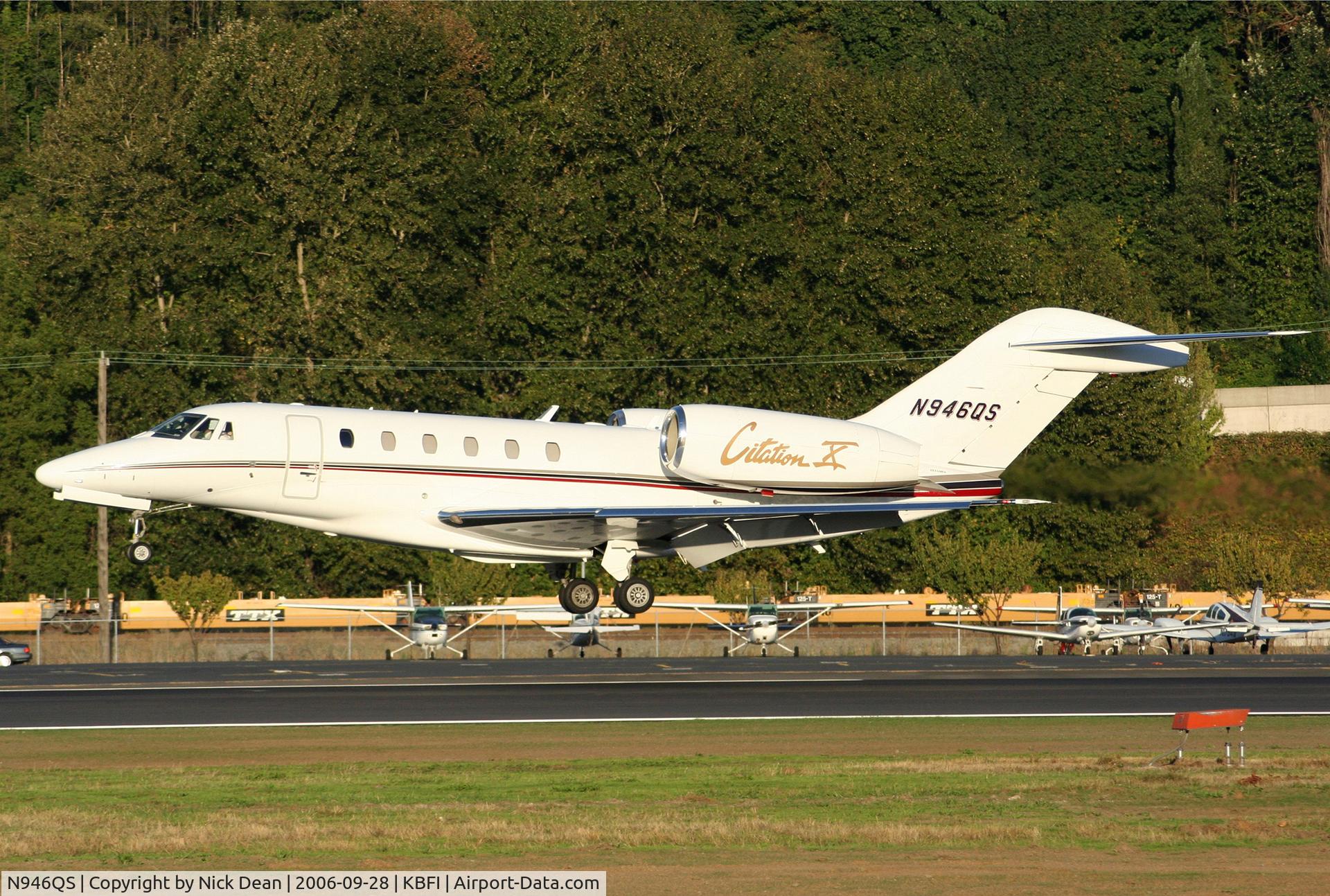 N946QS, 2002 Cessna 750 Citation X Citation X C/N 750-0195, KBFI