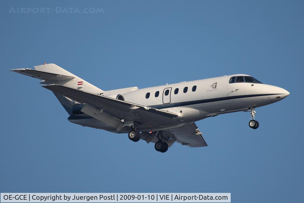 OE-GCE, 2001 Raytheon Hawker 800XP C/N 258536, Raytheon Aircraft Company Hawker 800XP