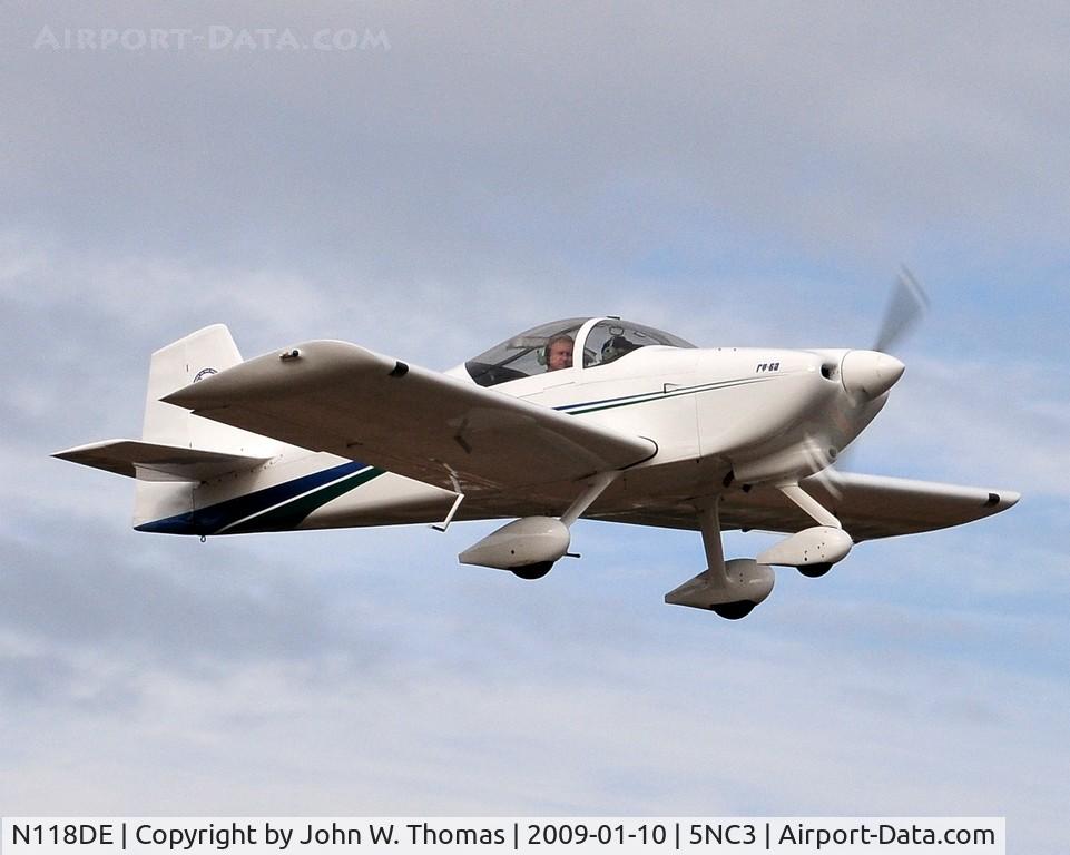 N118DE, 2004 Vans RV-6A C/N 60061, Departing runway 13