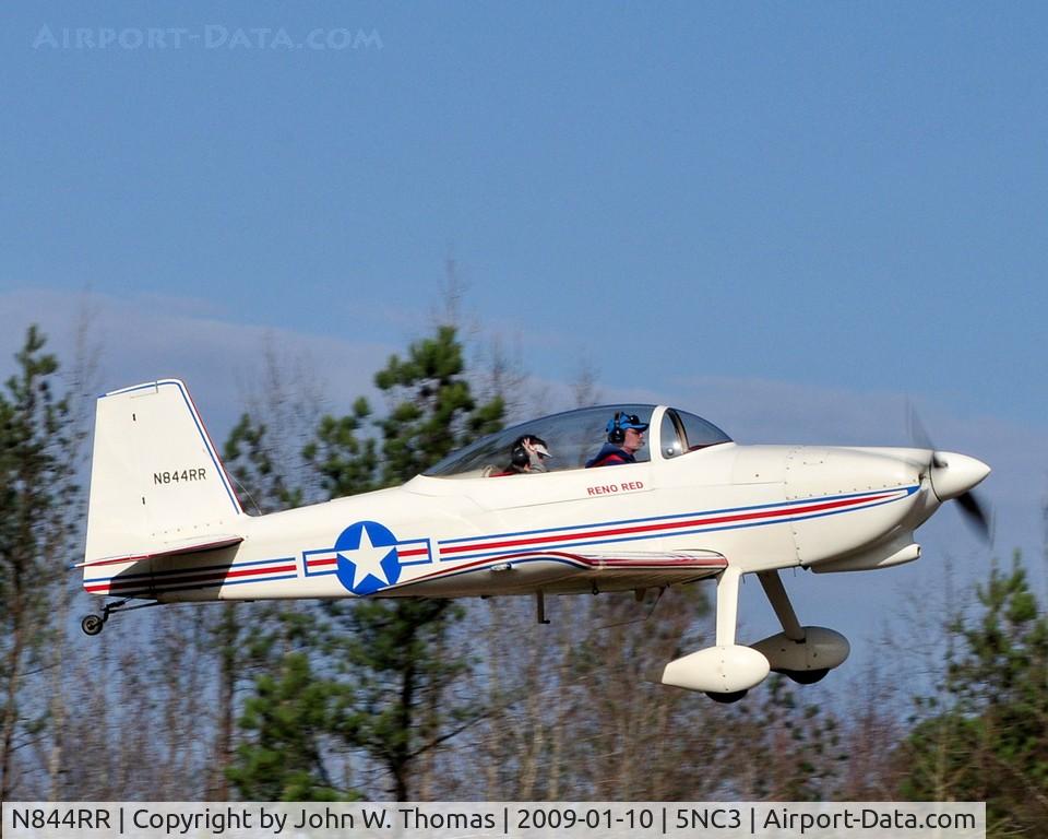 N844RR, 2001 Vans RV-8 C/N 80708, Departing runway 13