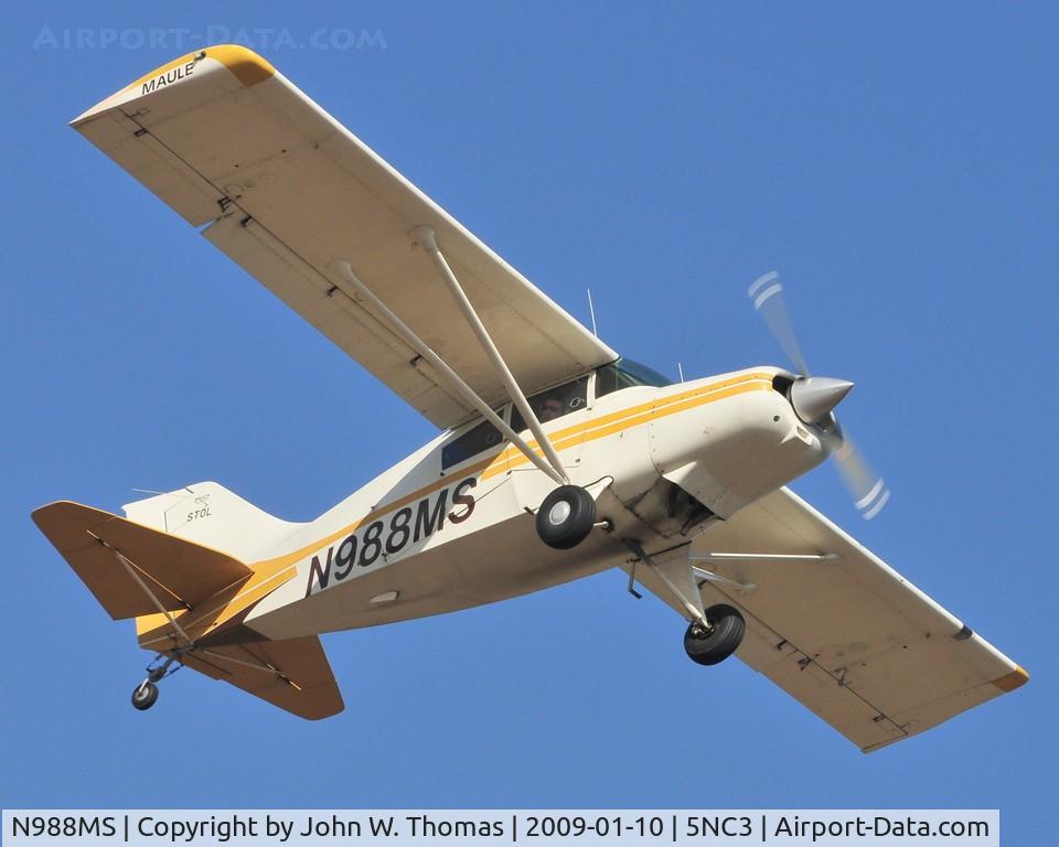 N988MS, 1988 Maule MX-7-180 Star Rocket C/N 11058C, Departing runway 13
