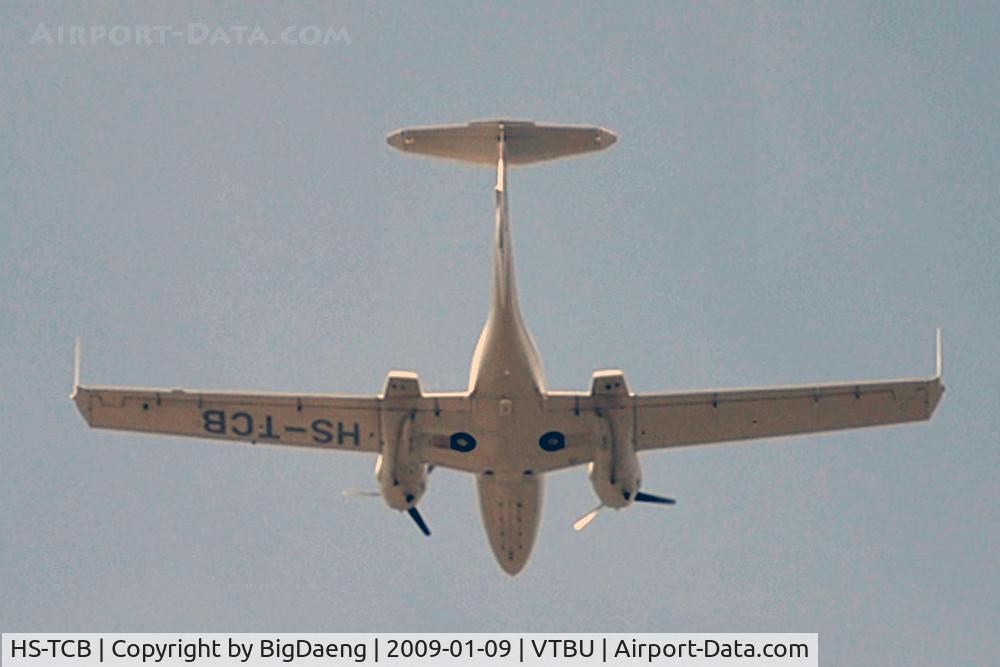 HS-TCB, Diamond DA-42 Twin Star C/N 42.197, An advance trainer flew overhead, north of VTBU.