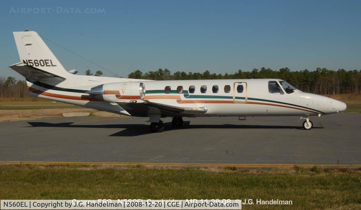 N560EL, 1990 Cessna 560 C/N 560-0049, at Cambridge MD