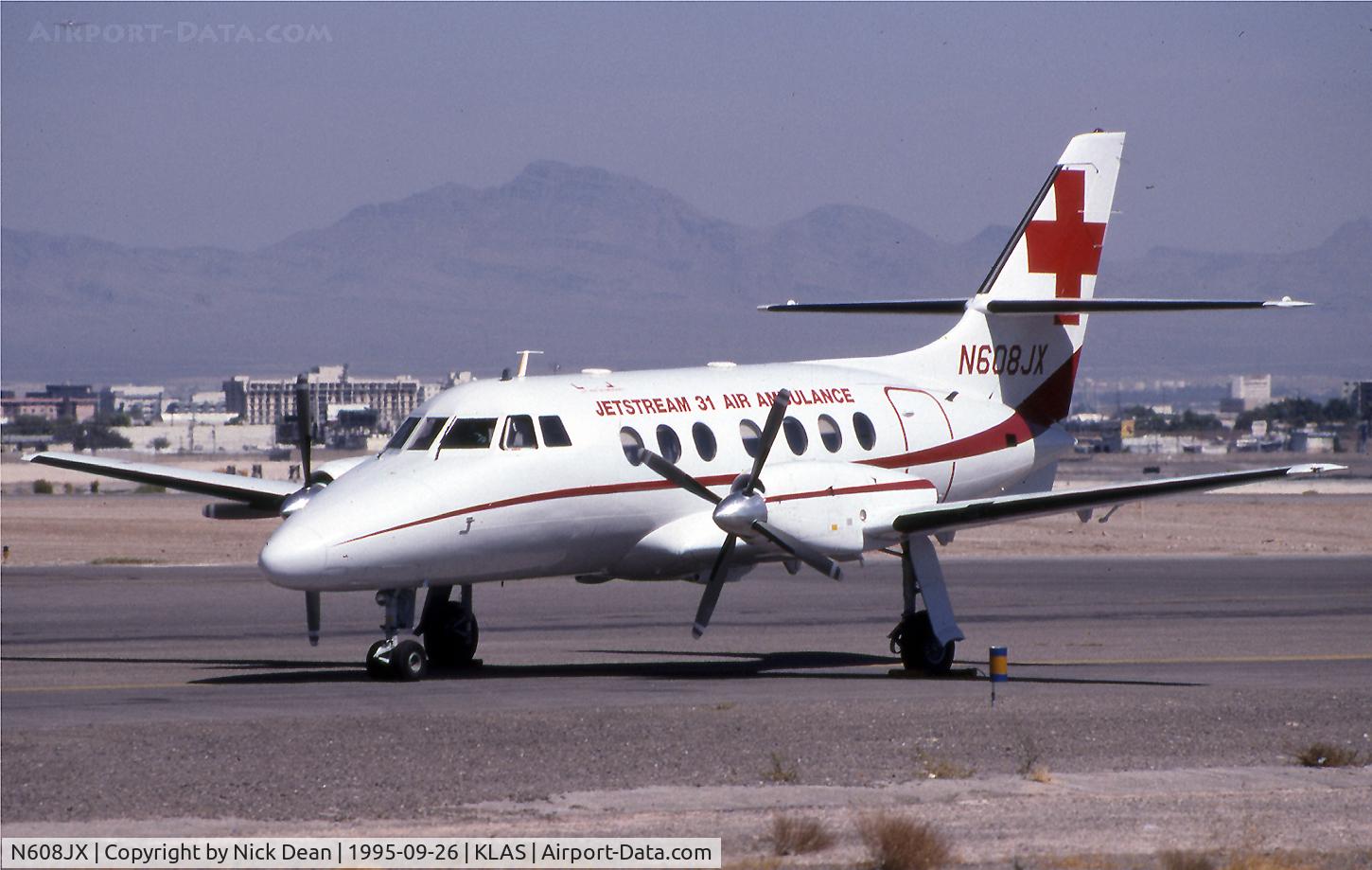 N608JX, 1983 British Aerospace BAe-3101 Jetstream 31 C/N 608, KLAS (1995 NBAA)