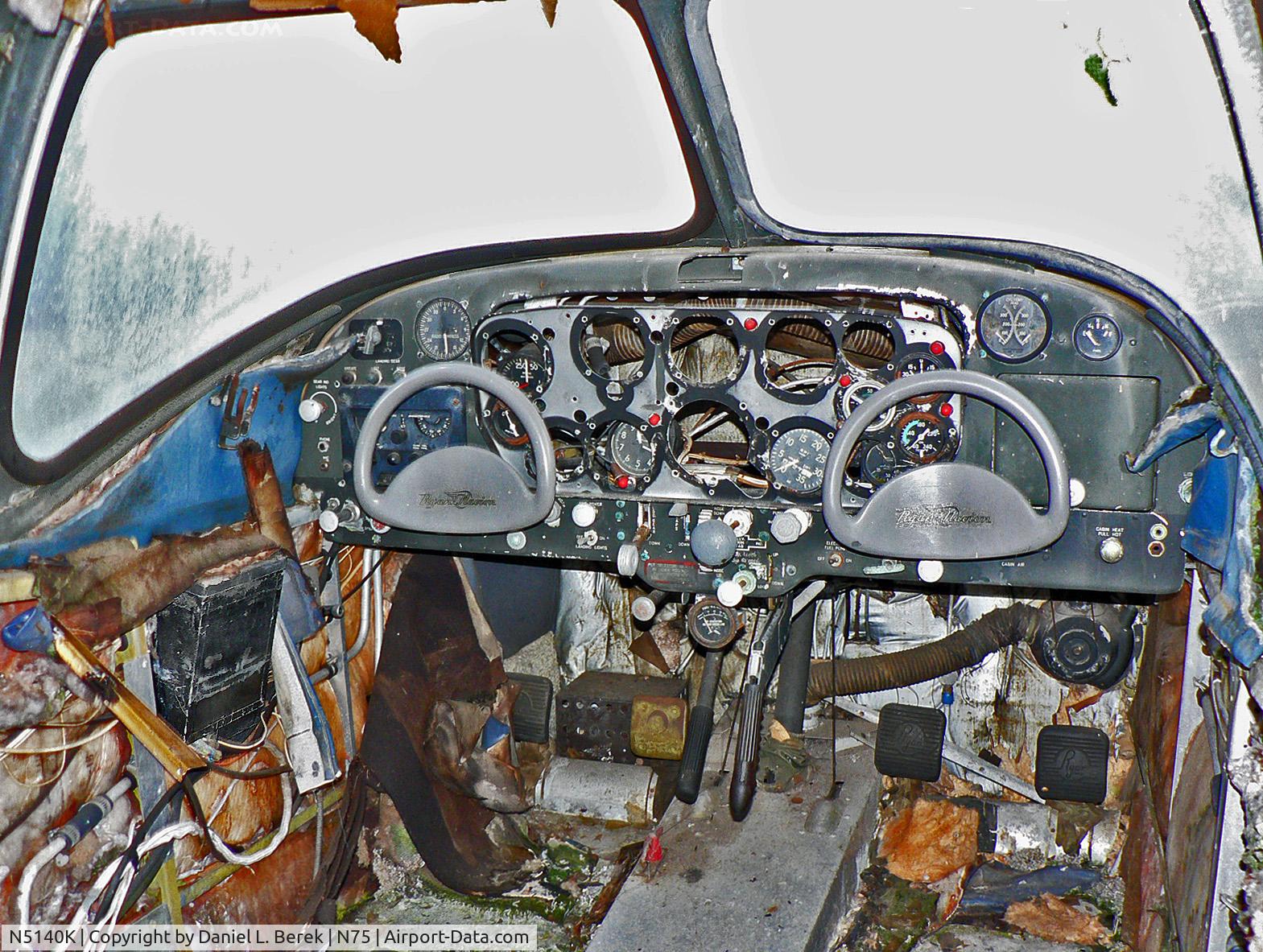 N5140K, 1950 Ryan Navion A C/N NAV-4-2040, A shot inside the cockpit does little to improve things!