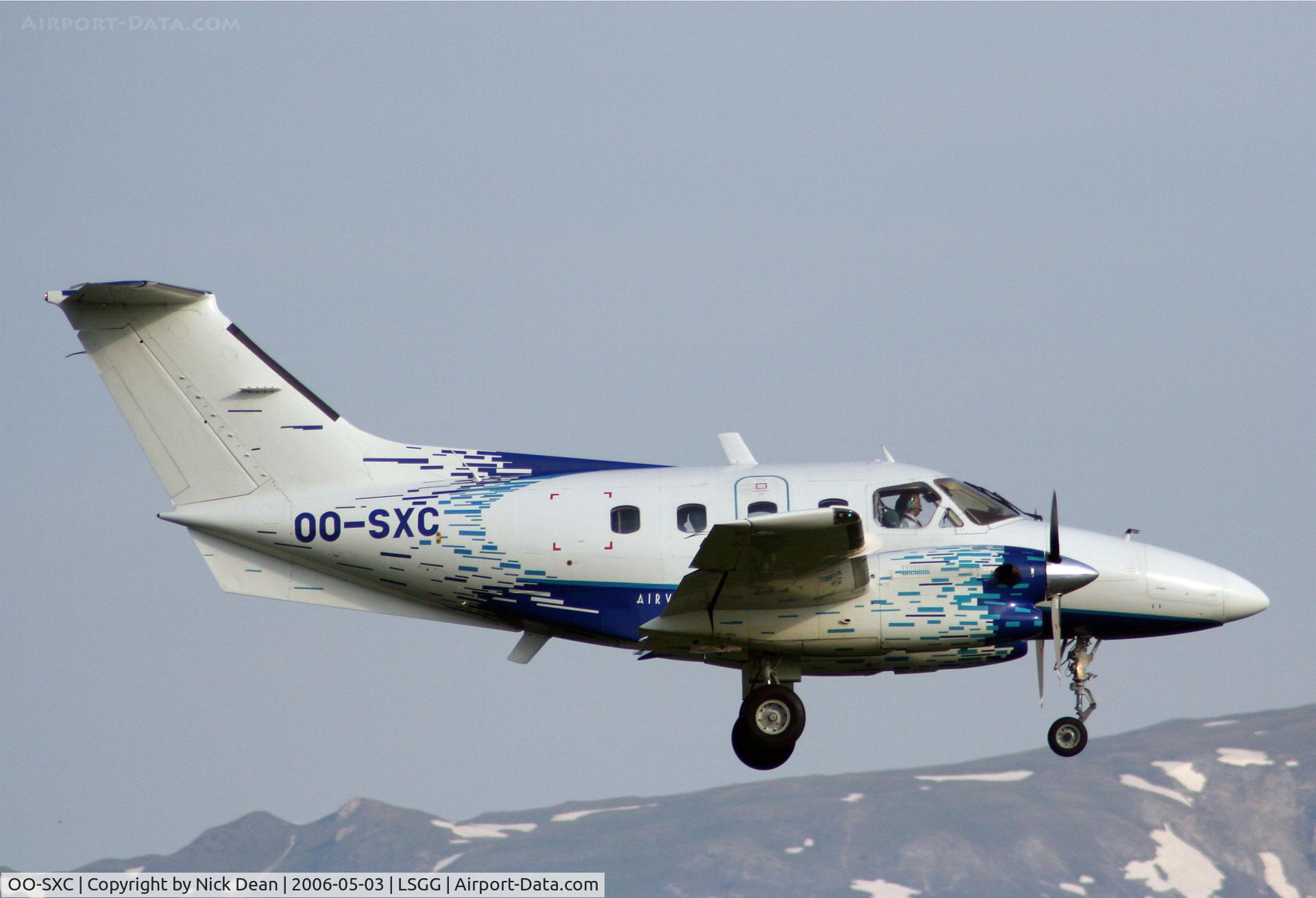 OO-SXC, 1981 Embraer EMB-121A Xingu C/N 121105, LSGG (C/N of this aircraft is 121-042)