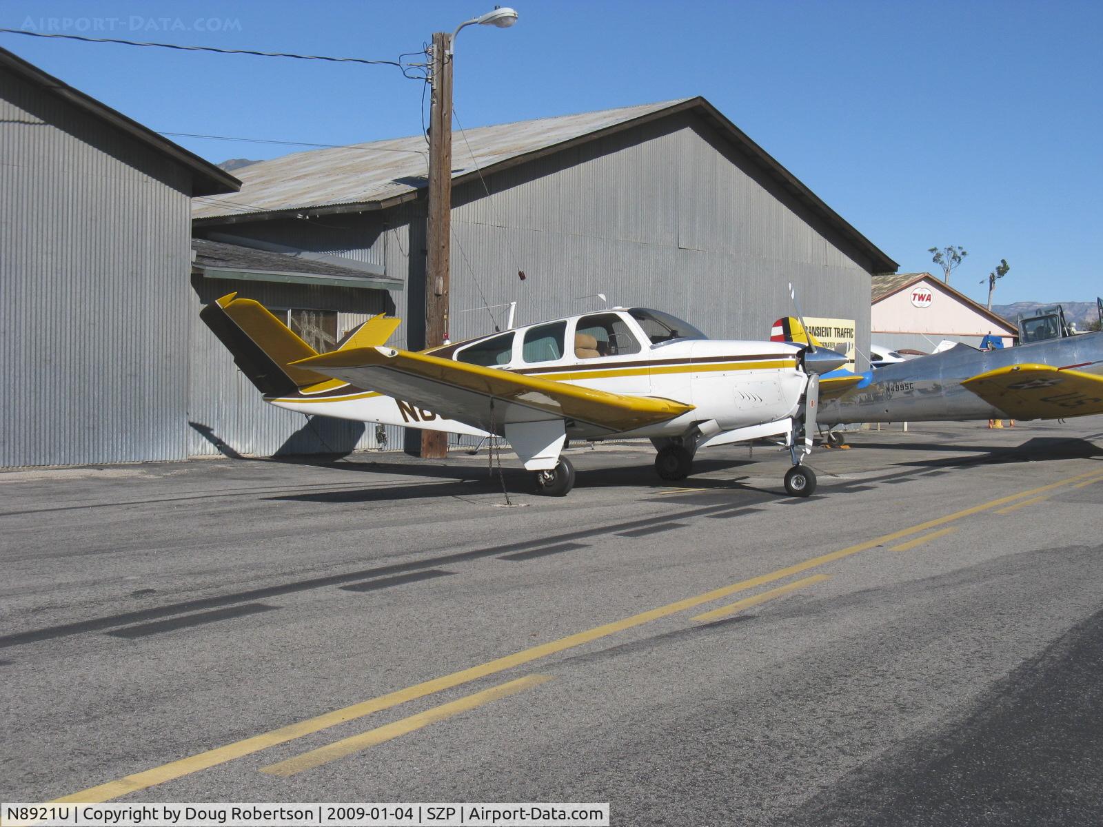 N8921U, 1965 Beech S35 Bonanza C/N D-7911, 1965 Beech S35 BONANZA, Continental IO-520-B 285 HP