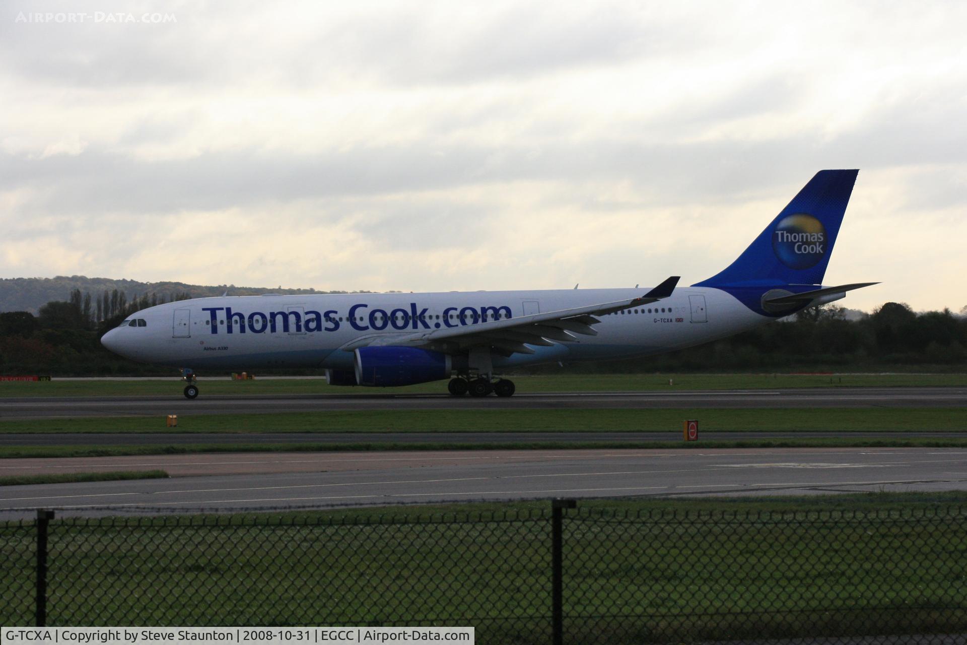G-TCXA, 2006 Airbus A330-243 C/N 795, Taken at Manchester Airport, October 2008