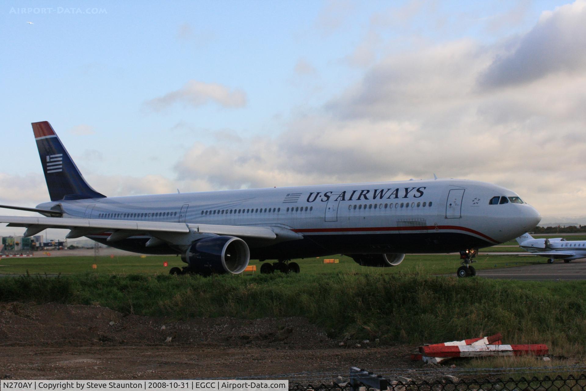 N270AY, 2000 Airbus A330-323 C/N 315, Taken at Manchester Airport, October 2008