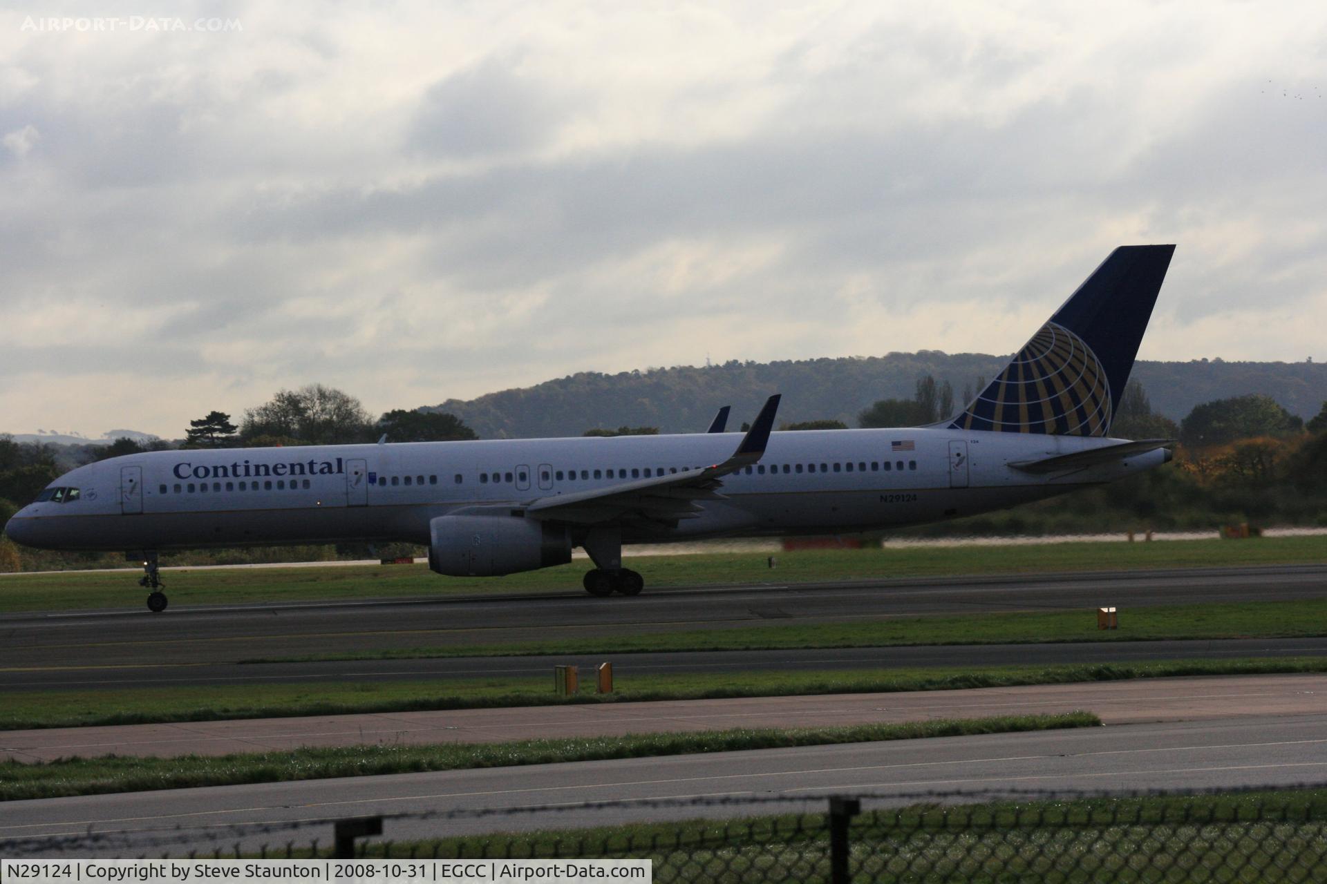 N29124, 1998 Boeing 757-224 C/N 27565, Taken at Manchester Airport, October 2008