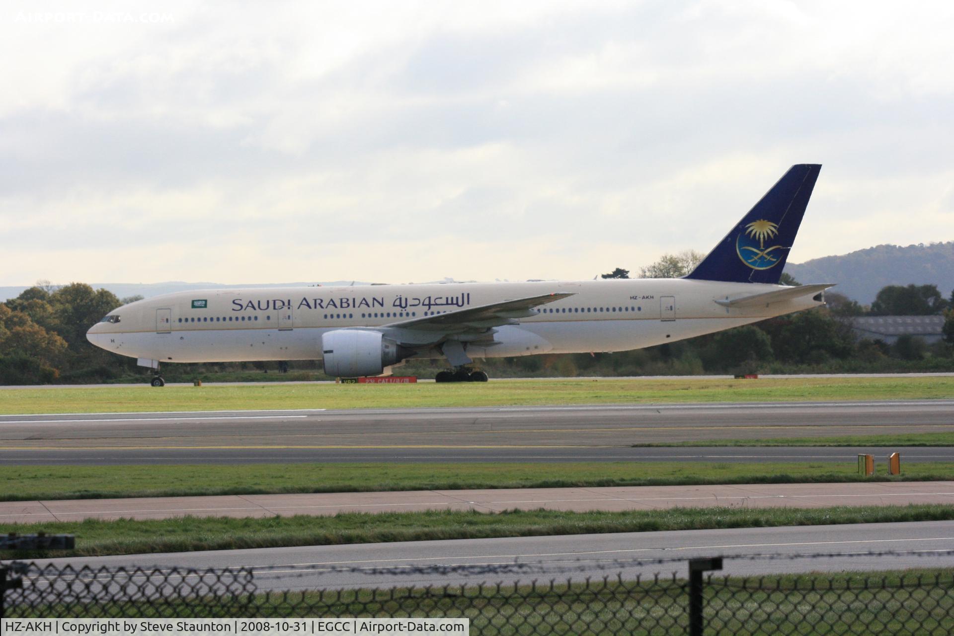 HZ-AKH, 1998 Boeing 777-268/ER C/N 28351, Taken at Manchester Airport, October 2008