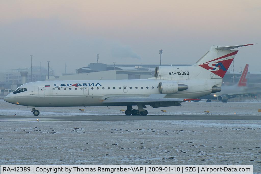 RA-42389, 1991 Yakovlev Yak-42D C/N 4520424016542, Saravia - Saratov Airlines Yakovlev 42