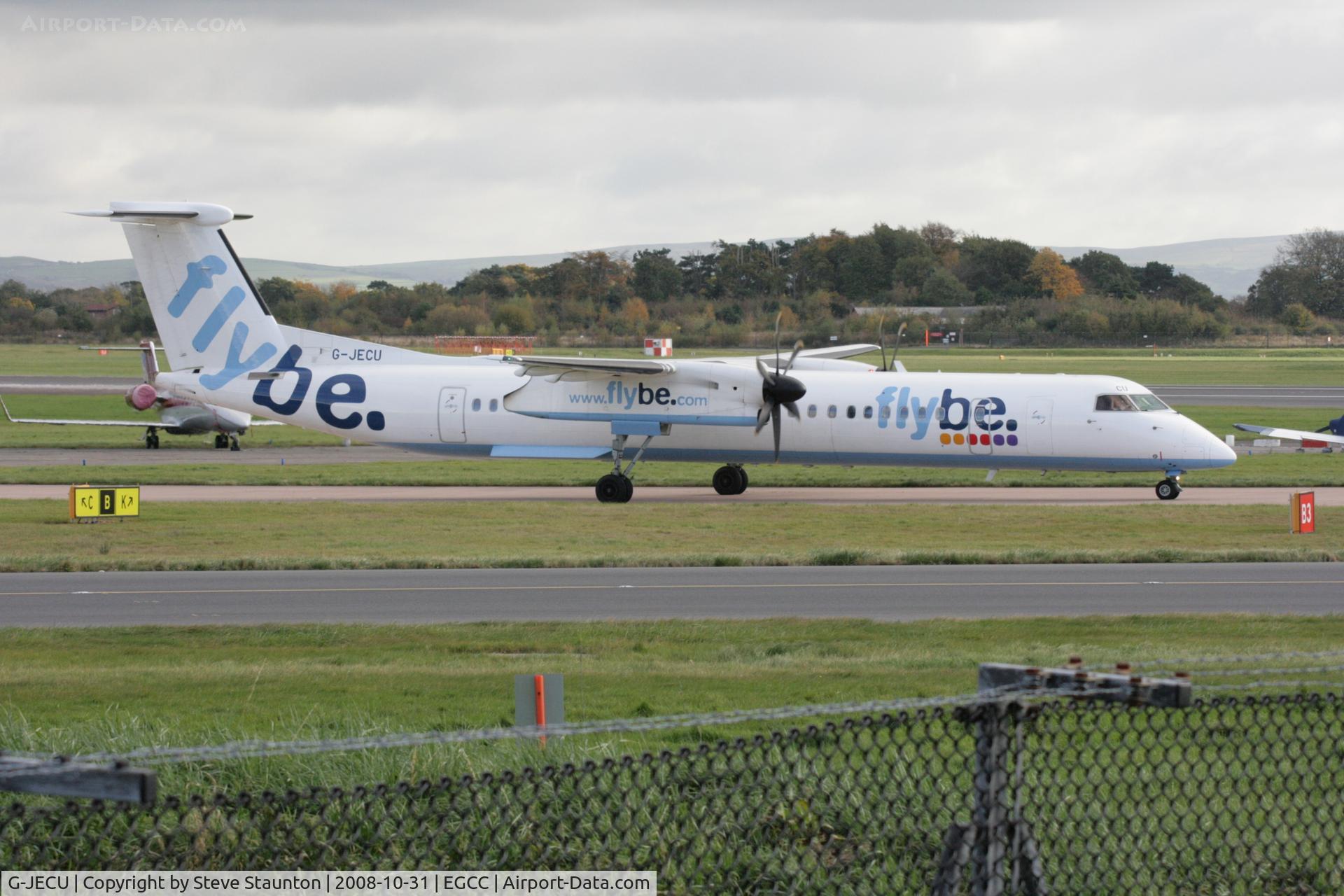 G-JECU, 2006 De Havilland Canada DHC-8-402Q Dash 8 C/N 4146, Taken at Manchester Airport, October 2008