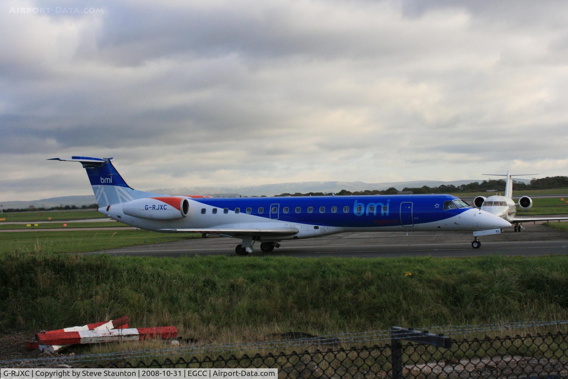 G-RJXC, 1999 Embraer EMB-145EP (ERJ-145EP) C/N 145153, Taken at Manchester Airport, October 2008