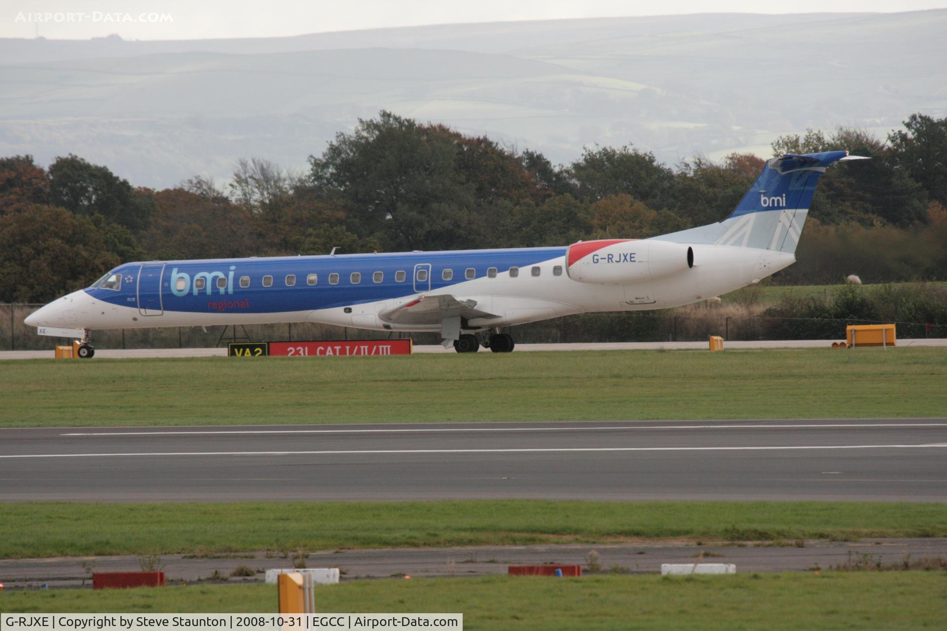 G-RJXE, 2000 Embraer EMB-145EP (ERJ-145EP) C/N 145245, Taken at Manchester Airport, October 2008