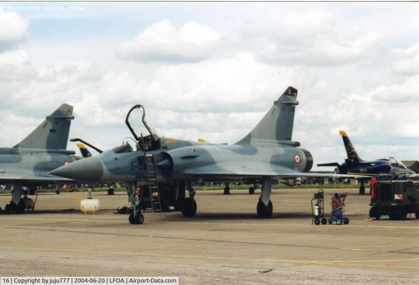 16, Dassault Mirage 2000C C/N 16, on display at Avord
