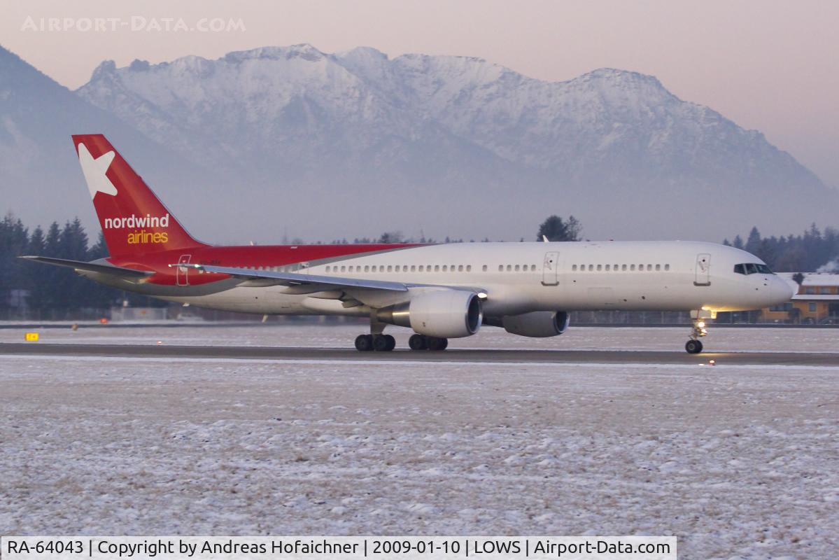 RA-64043, 2008 Tupolev Tu-204-100S C/N 64043, Nordwind