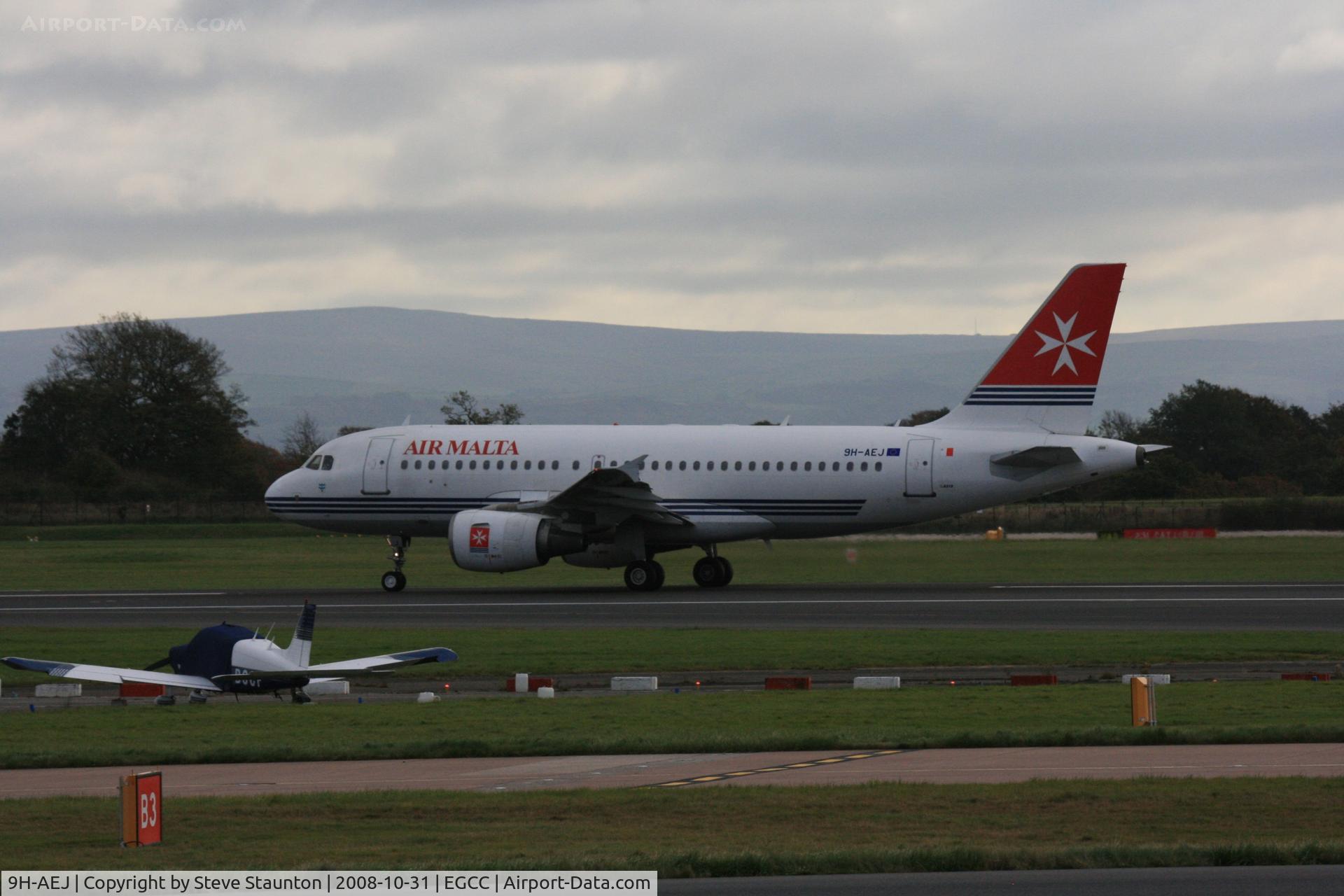 9H-AEJ, 2004 Airbus A319-112 C/N 2186, Taken at Manchester Airport, October 2008