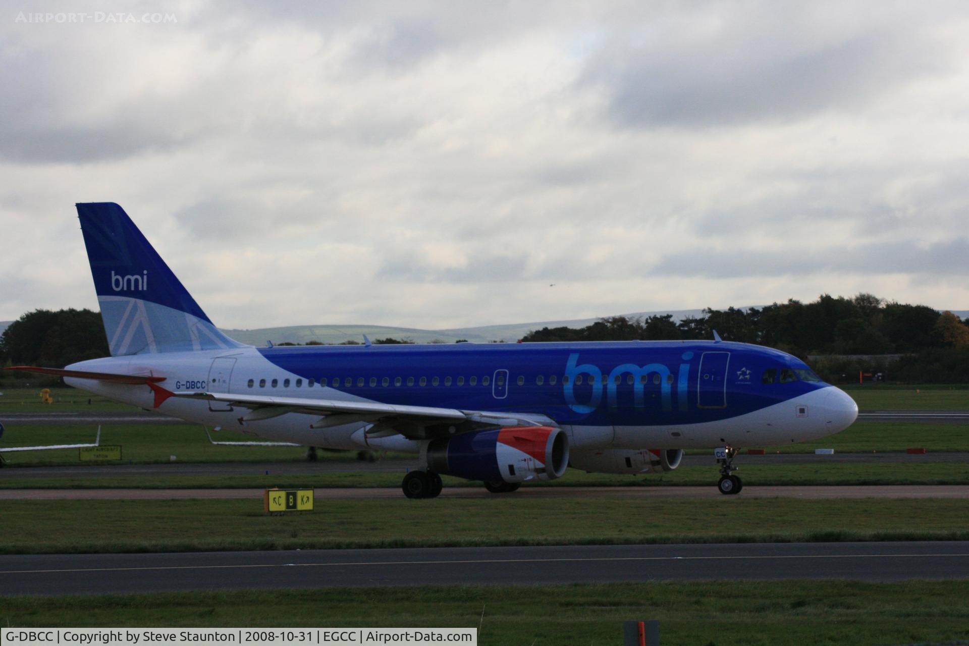 G-DBCC, 2004 Airbus A319-131 C/N 2194, Taken at Manchester Airport, October 2008