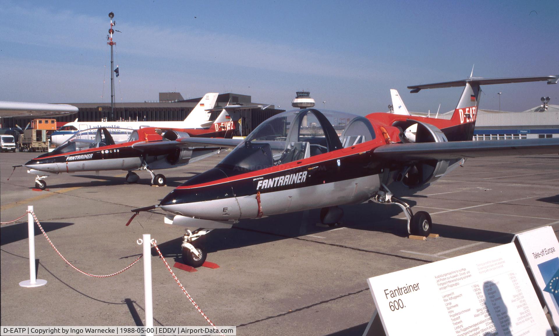 D-EATP, 1985 RFB Fantrainer 400 C/N 011, RFB Fantrainer 400 at the ILA 1988, Hannover