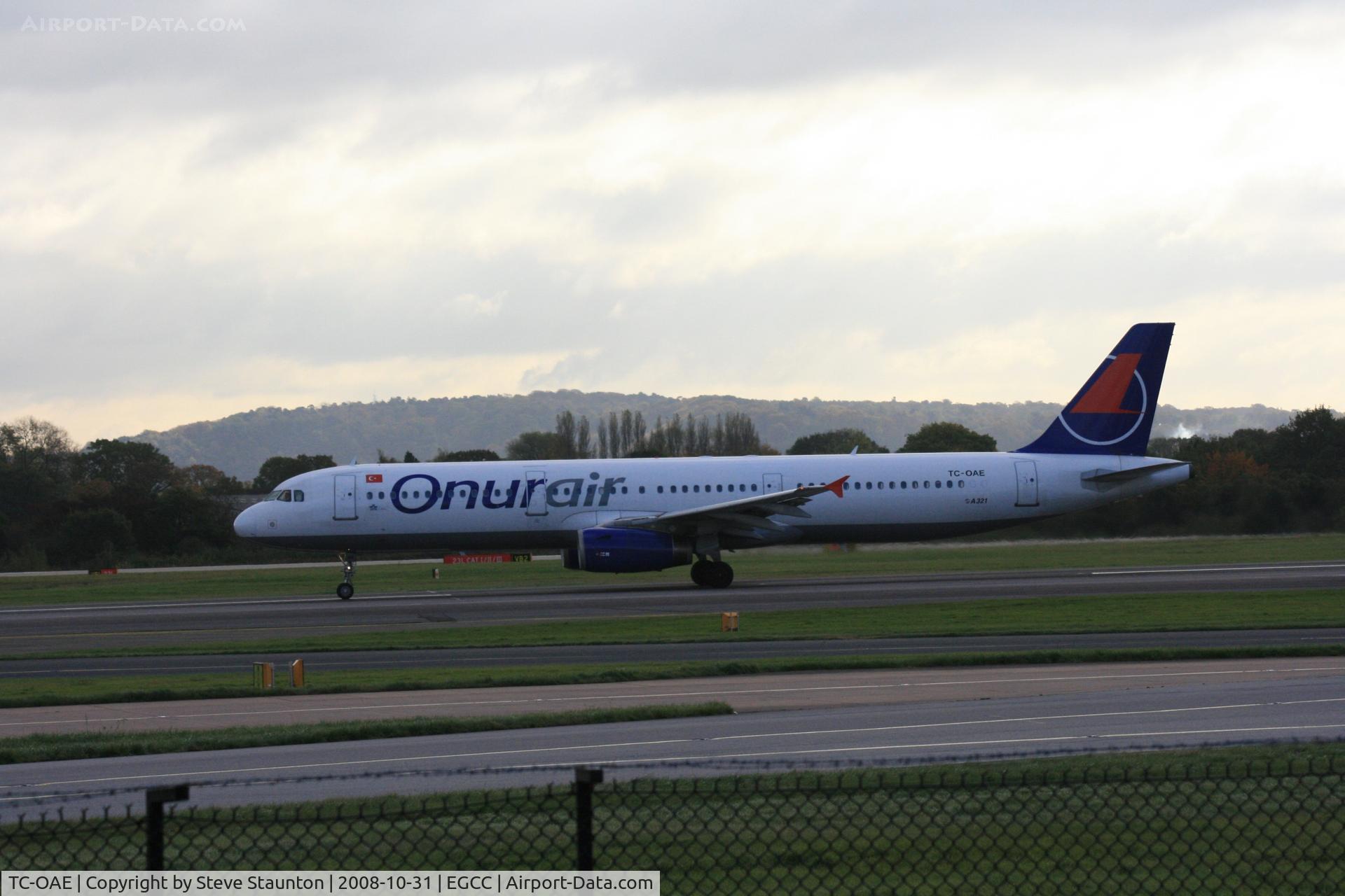 TC-OAE, 1997 Airbus A321-231 C/N 663, Taken at Manchester Airport, October 2008
