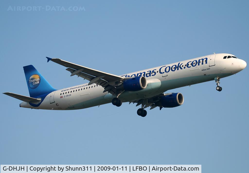 G-DHJH, 2000 Airbus A321-211 C/N 1238, Landing rwy 14R