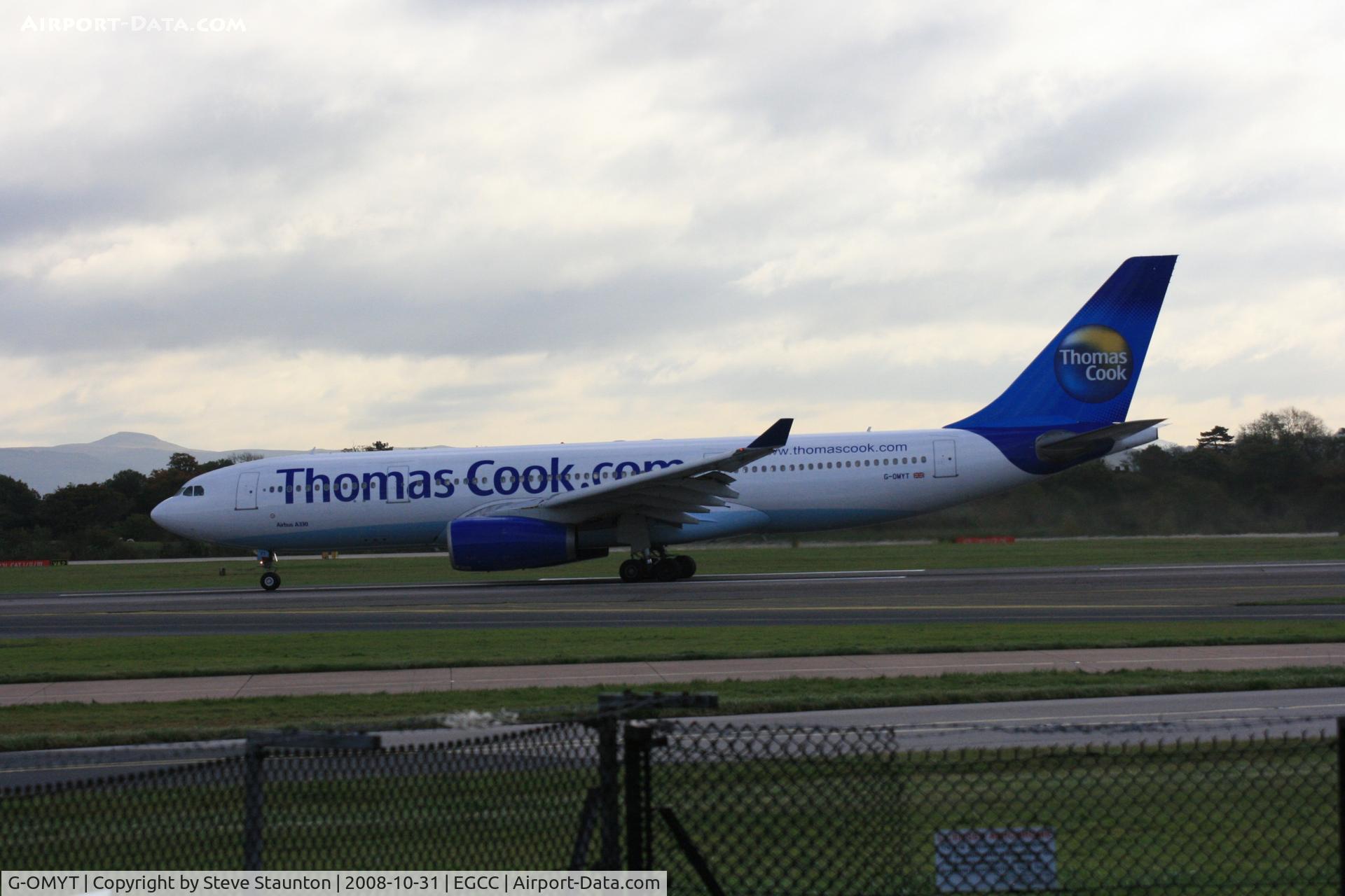 G-OMYT, 1999 Airbus A330-243 C/N 301, Taken at Manchester Airport, October 2008