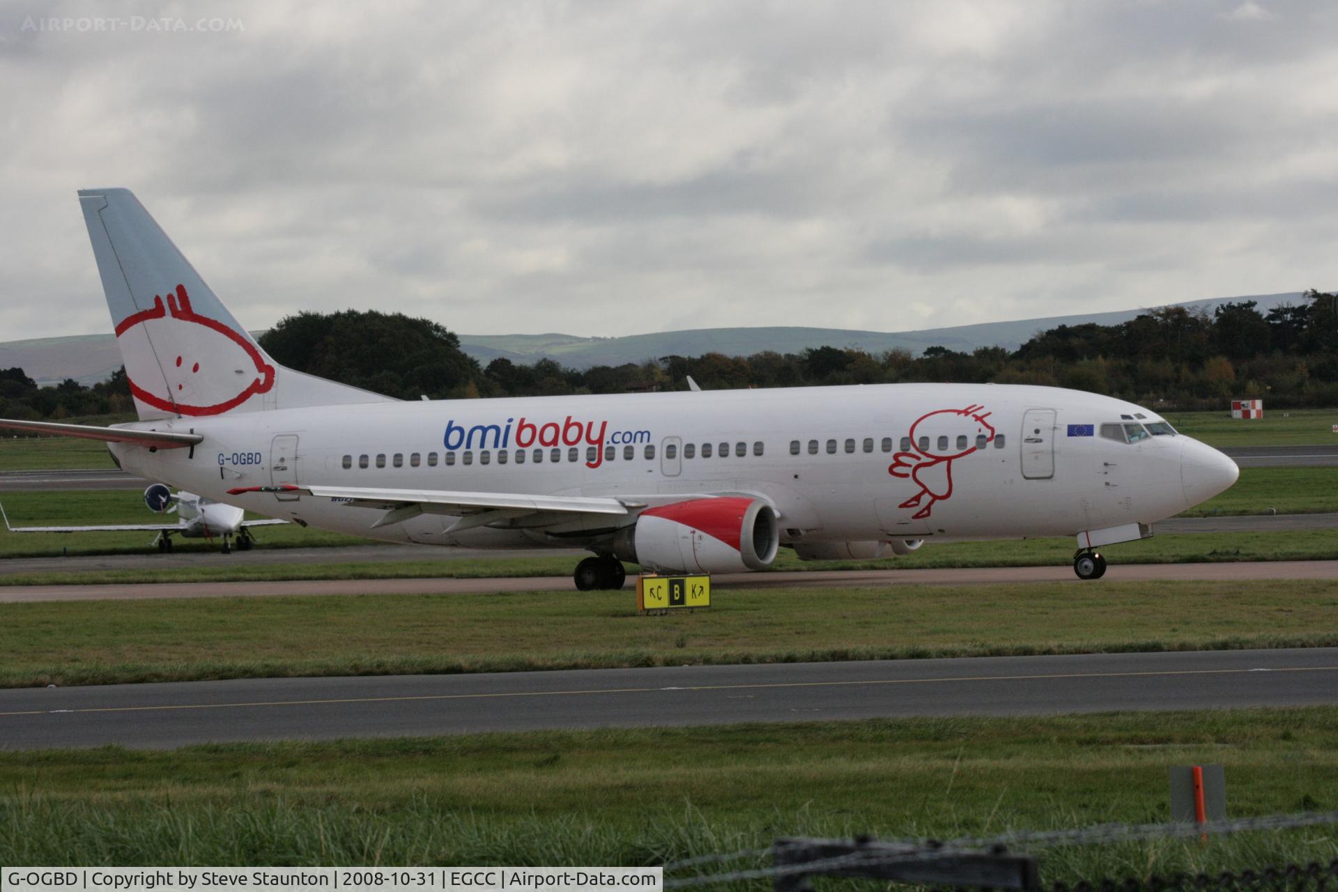 G-OGBD, 1995 Boeing 737-3L9 C/N 27833, Taken at Manchester Airport, October 2008
