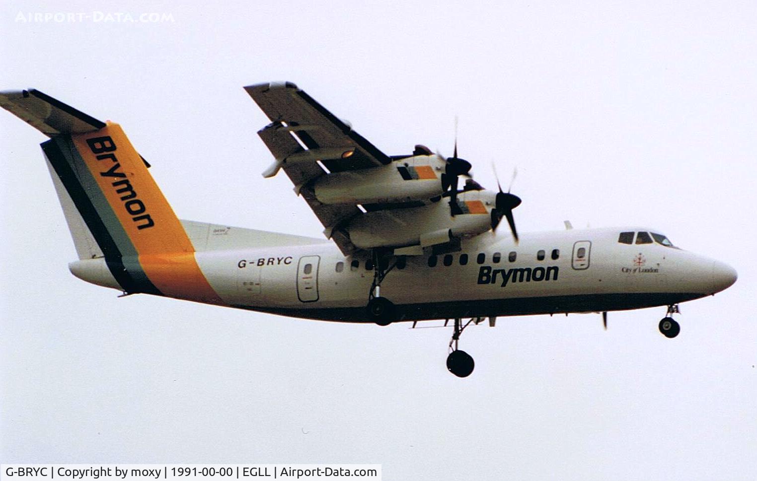 G-BRYC, 1981 De Havilland Canada DHC-7-110 Dash 7 C/N 054, DHC-7-102 DASH 7  BRYMON AIRWAYS CN 054