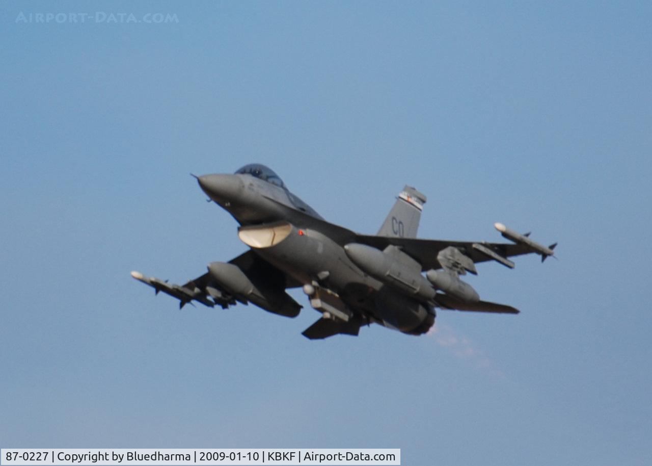 87-0227, 1987 General Dynamics F-16C Fighting Falcon C/N 5C-488, Takeoff Lockheed Martin F-16C Falcon 120th Fighter Squadron at Buckley AFB, CO