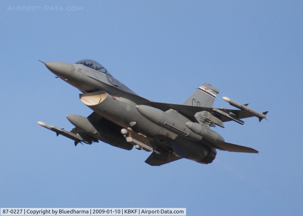 87-0227, 1987 General Dynamics F-16C Fighting Falcon C/N 5C-488, Takeoff Lockheed Martin F-16C Falcon 120th Fighter Squadron at Buckley AFB, CO