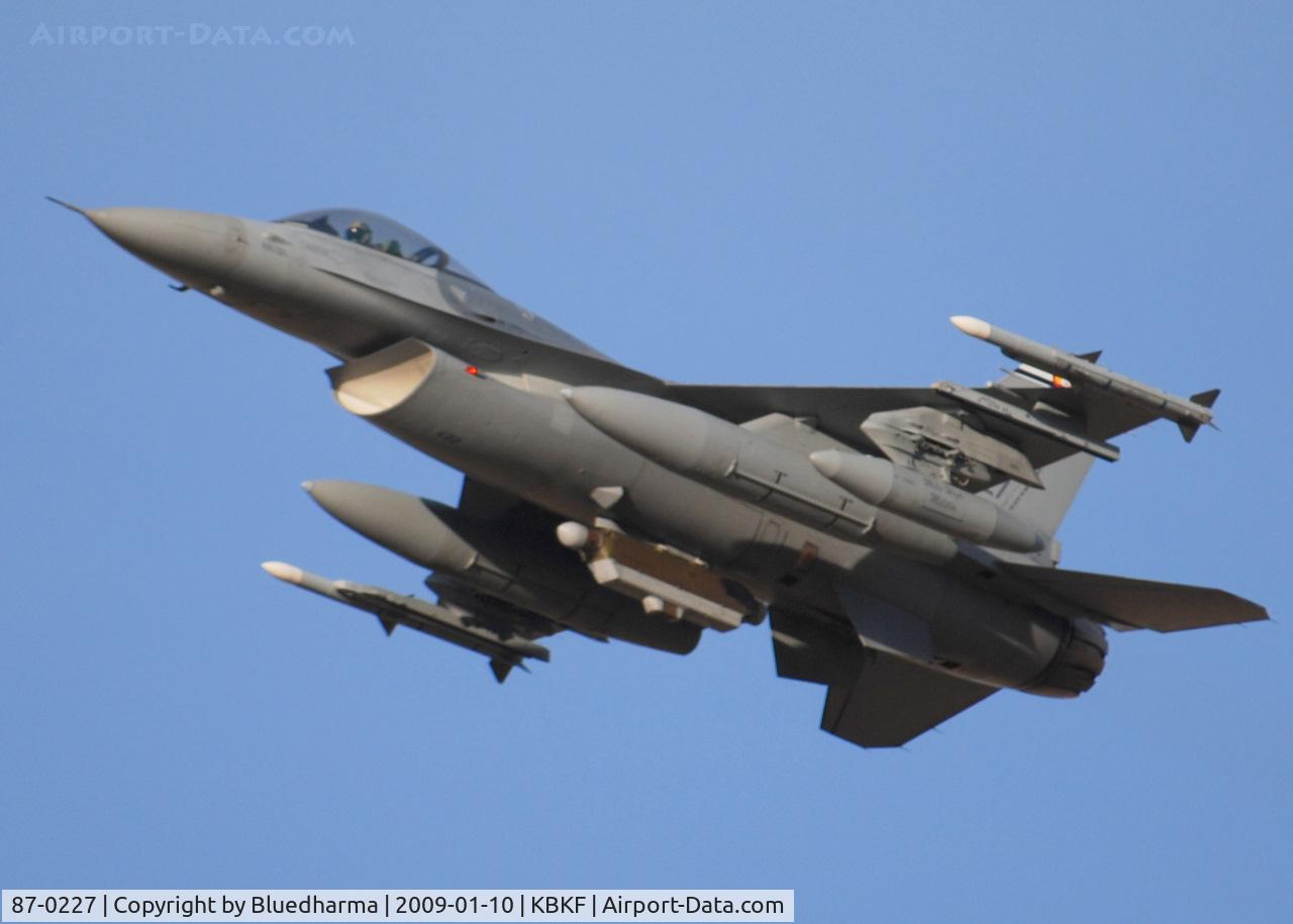 87-0227, 1987 General Dynamics F-16C Fighting Falcon C/N 5C-488, Takeoff Lockheed Martin F-16C Falcon 120th Fighter Squadron at Buckley AFB, CO