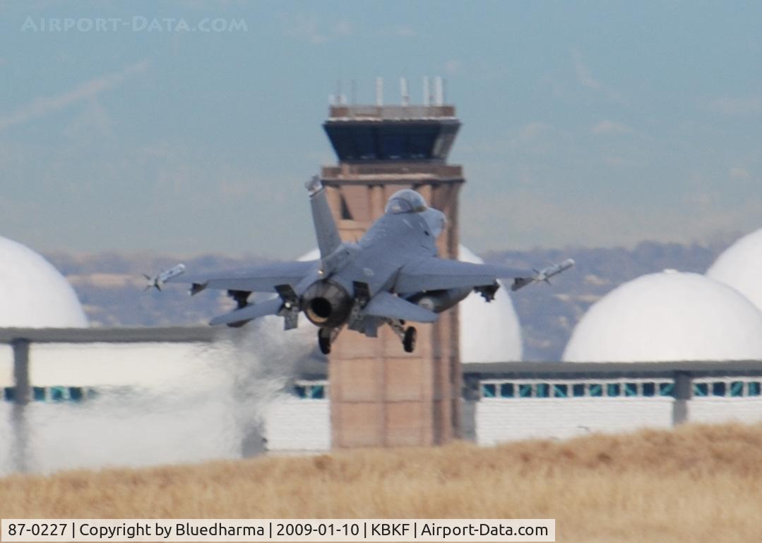 87-0227, 1987 General Dynamics F-16C Fighting Falcon C/N 5C-488, On Final Lockheed Martin F-16C Falcon 120th Fighter Squadron at Buckley AFB, CO