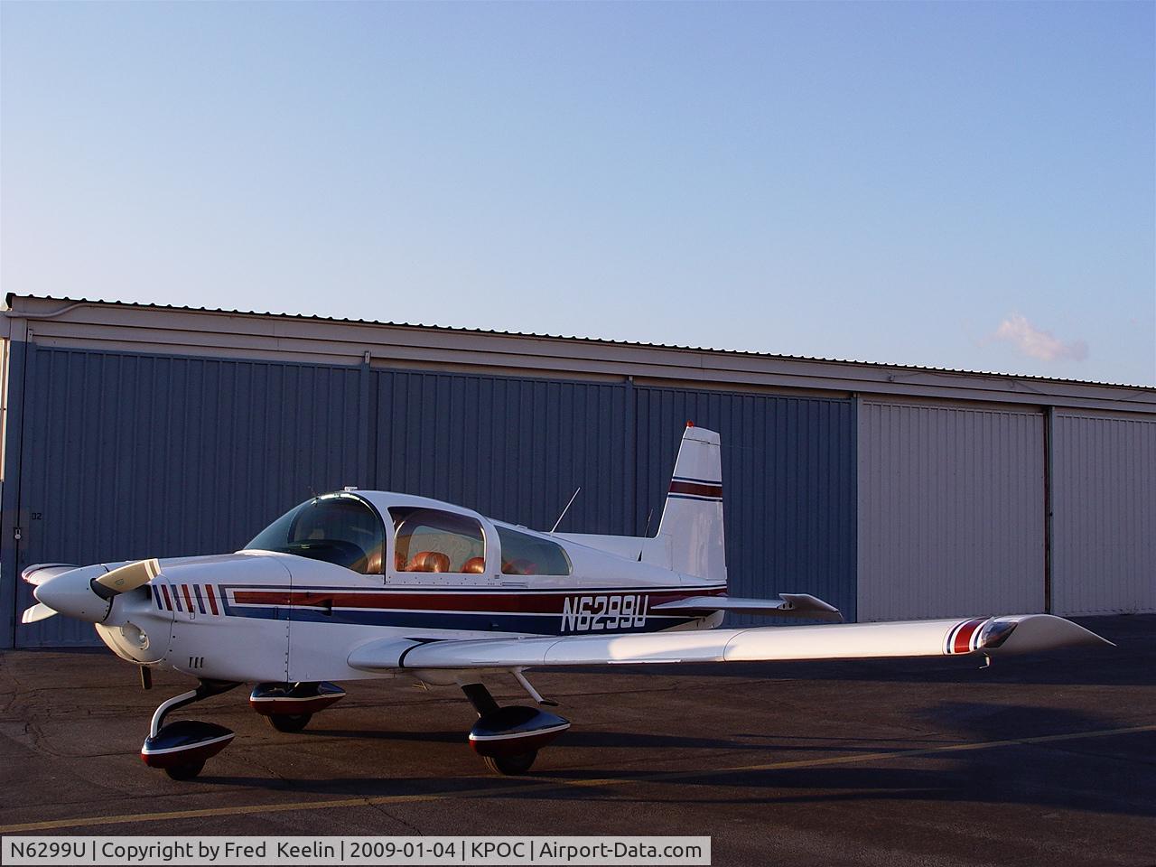 N6299U, 1975 Grumman American AA-5 Traveler C/N AA5-0782, White with Red and Blue Stripes