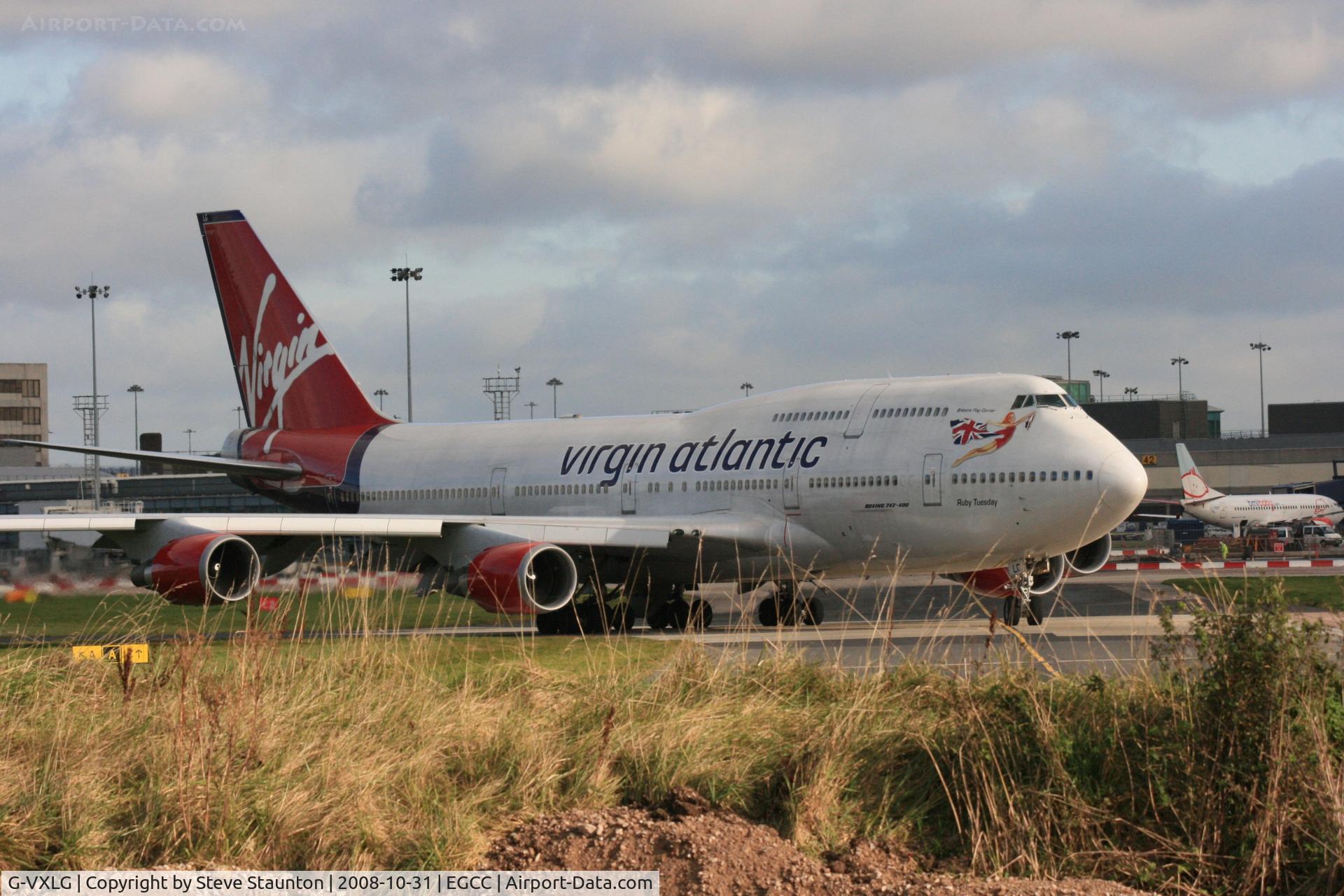 G-VXLG, 1998 Boeing 747-41R C/N 29406, Taken at Manchester Airport, October 2008