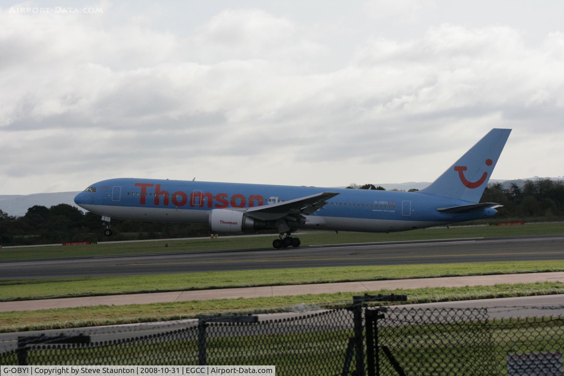 G-OBYI, 2000 Boeing 767-304/ER C/N 29138, Taken at Manchester Airport, October 2008