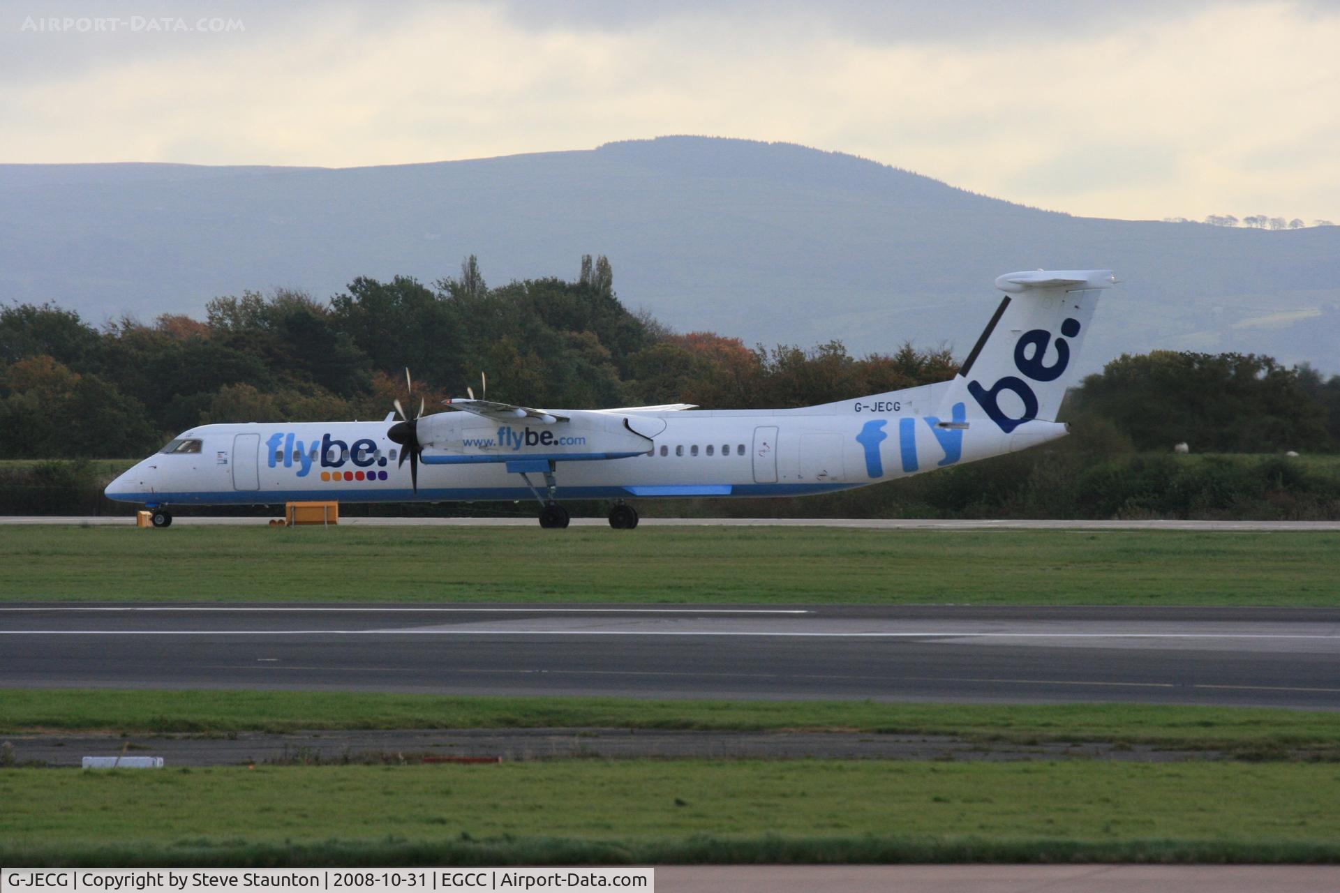 G-JECG, 2004 De Havilland Canada DHC-8-402Q Dash 8 C/N 4098, Taken at Manchester Airport, October 2008