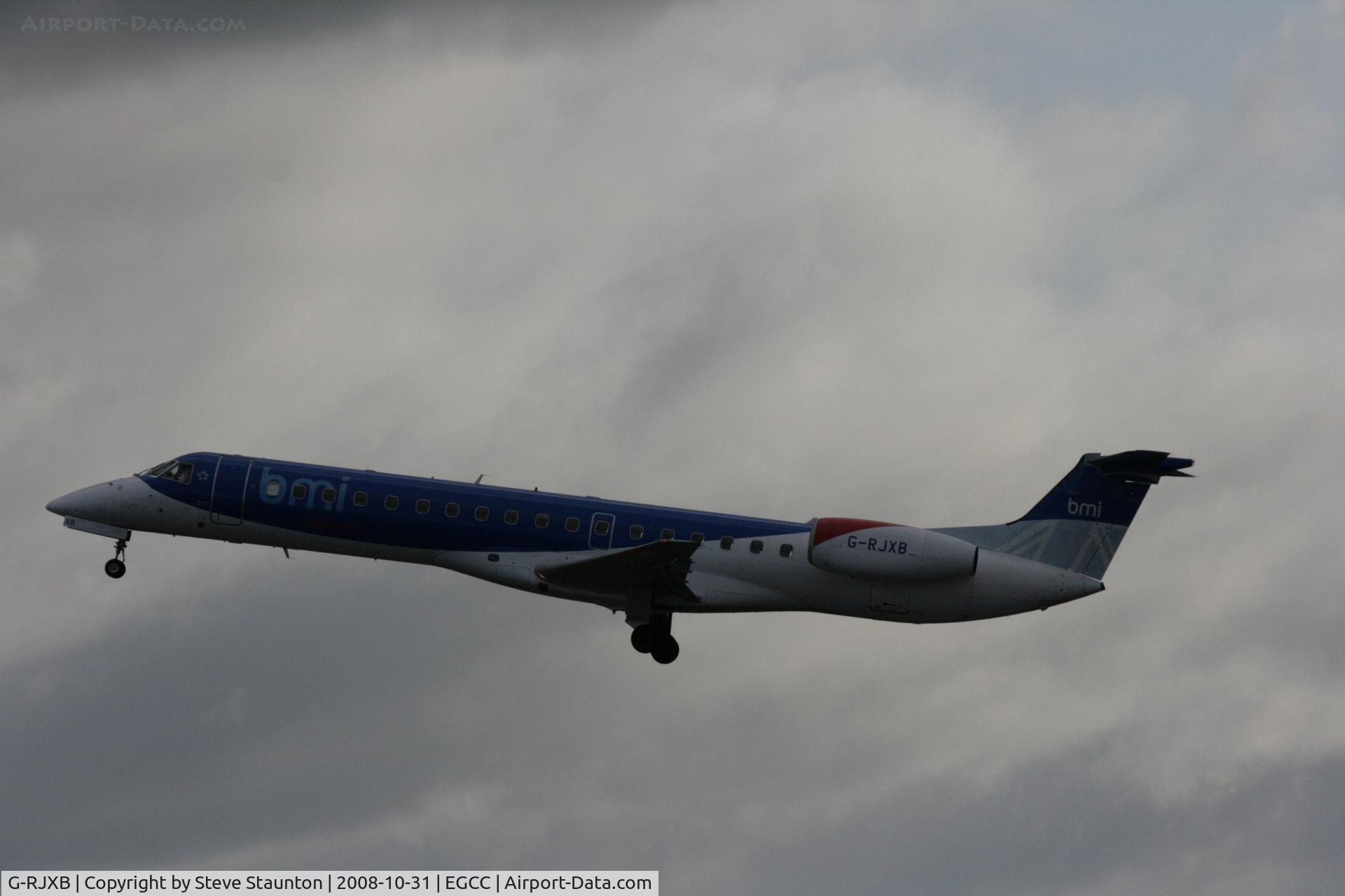 G-RJXB, 1999 Embraer EMB-145EP (ERJ-145EP) C/N 145142, Taken at Manchester Airport, October 2008