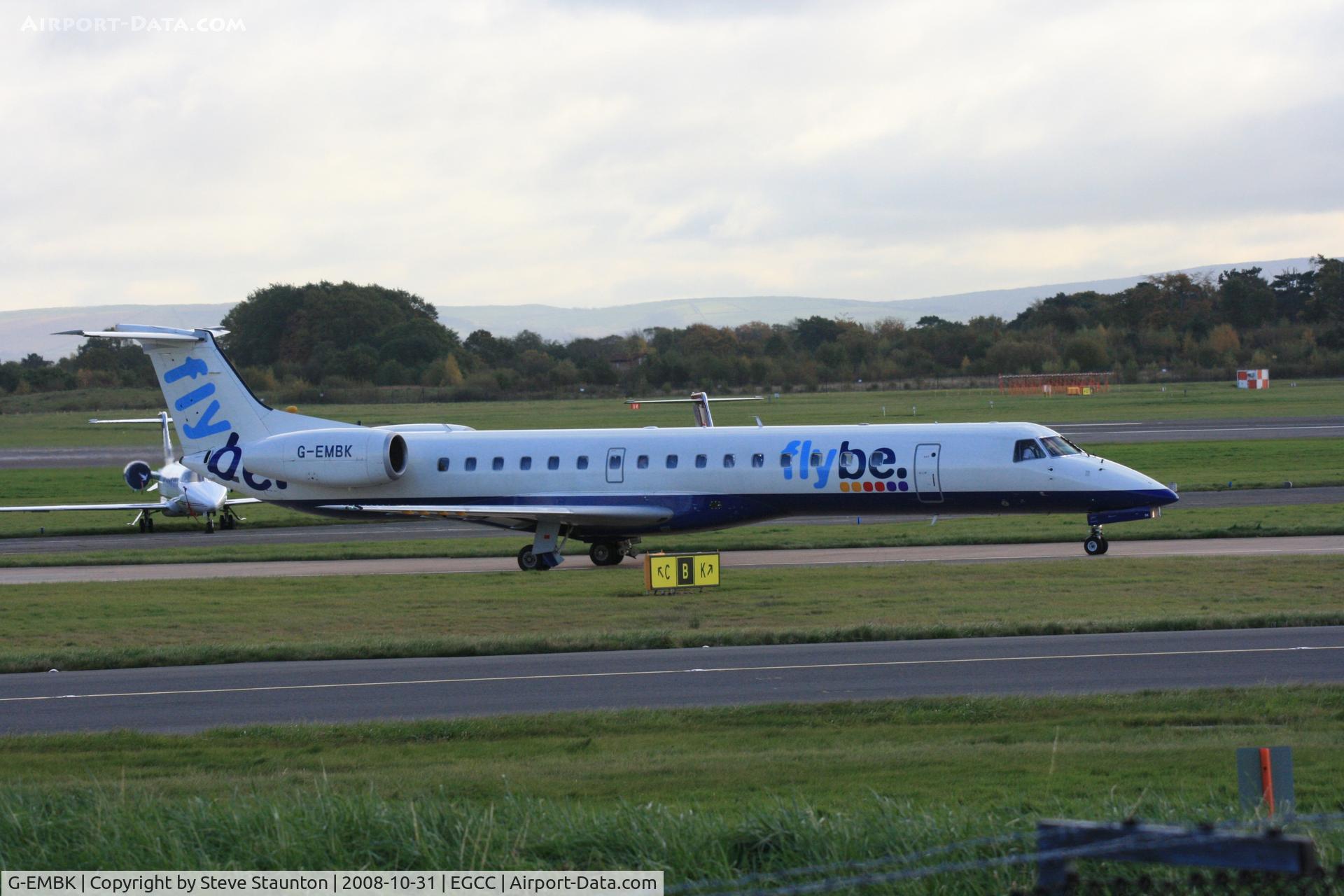 G-EMBK, 1999 Embraer EMB-145EU (ERJ-145EU) C/N 145167, Taken at Manchester Airport, October 2008