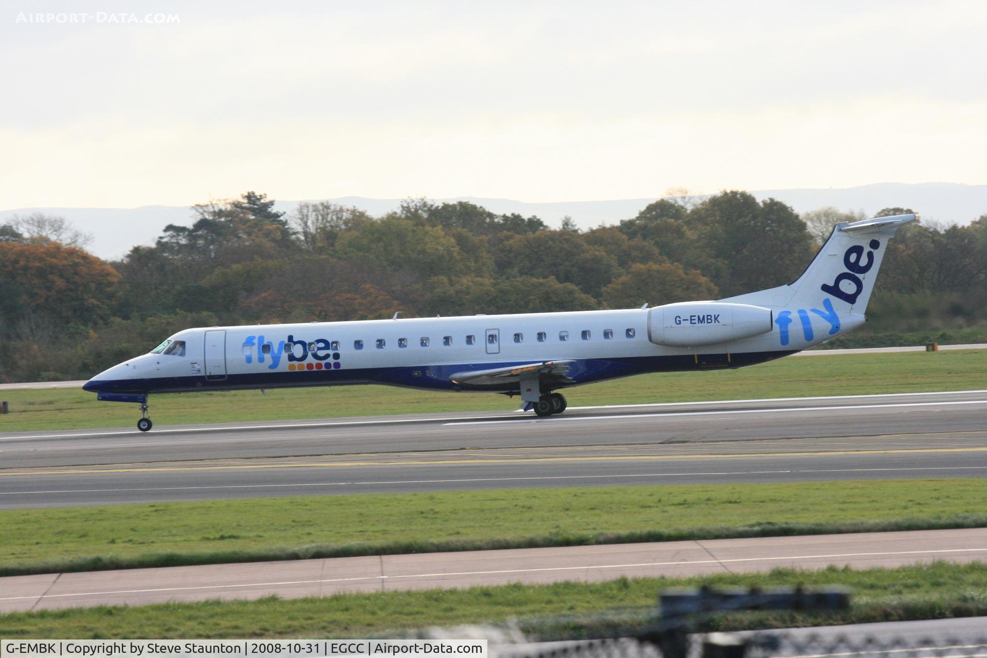 G-EMBK, 1999 Embraer EMB-145EU (ERJ-145EU) C/N 145167, Taken at Manchester Airport, October 2008